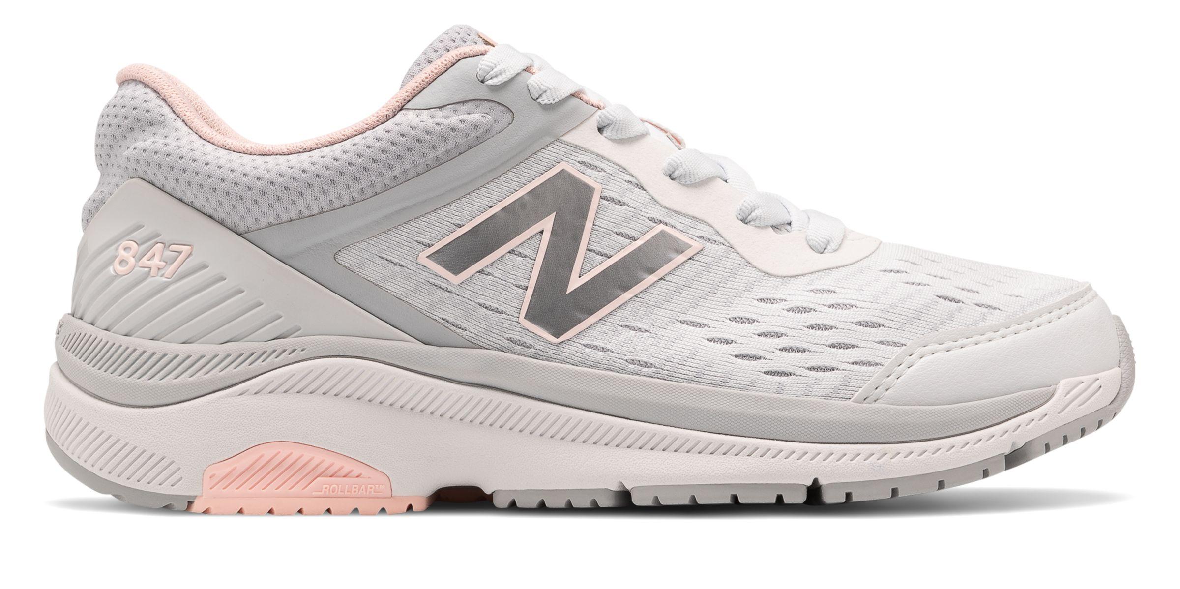 New Balance 847v4 Walking Shoes in Grey/Silver/Pink (Gray) - Lyst