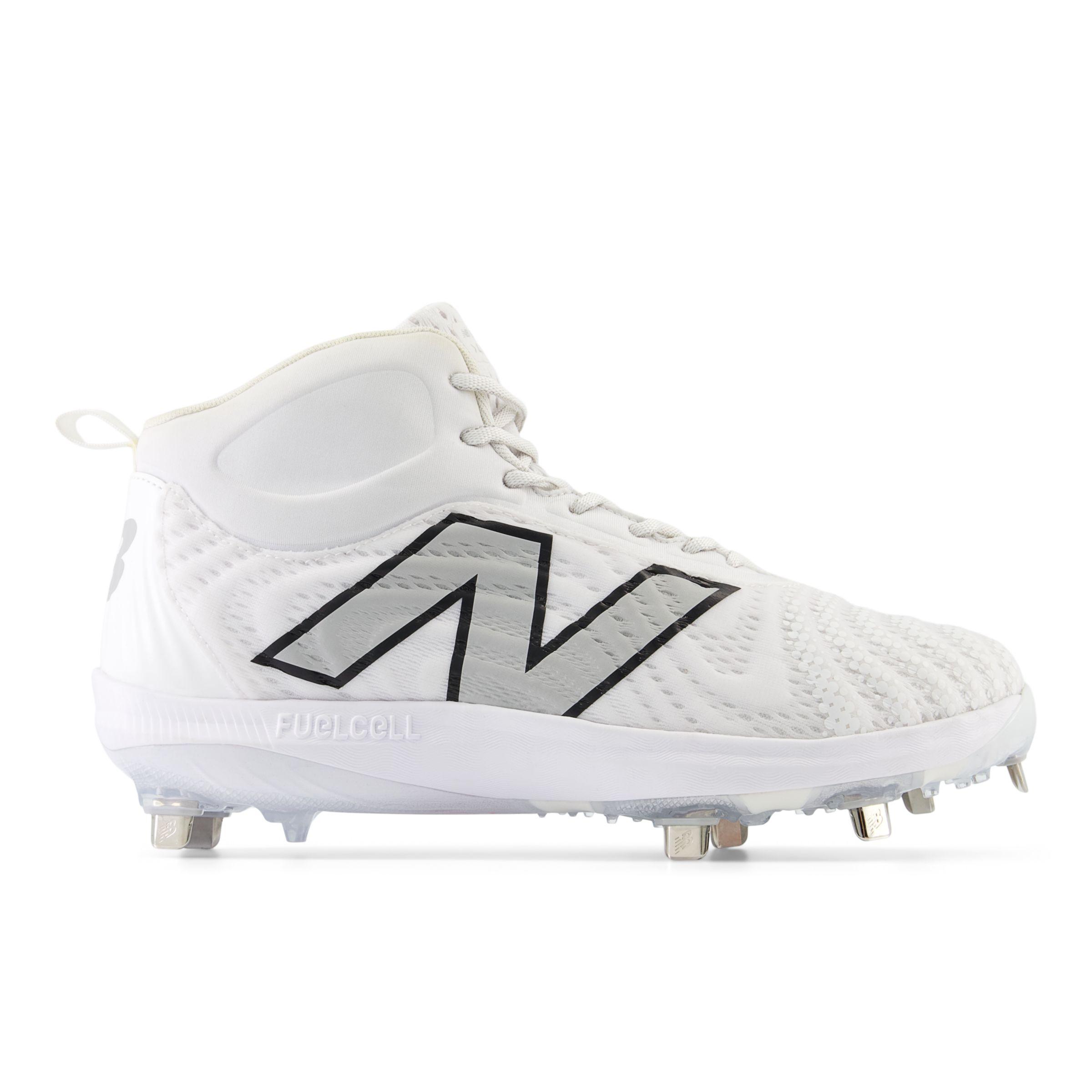 Men's New Balance FuelCell 4040 V6 Metal Baseball Cleats, 11, White