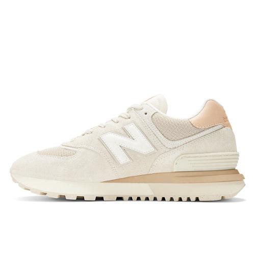 New Balance 574 In White Suede mesh Lyst UK