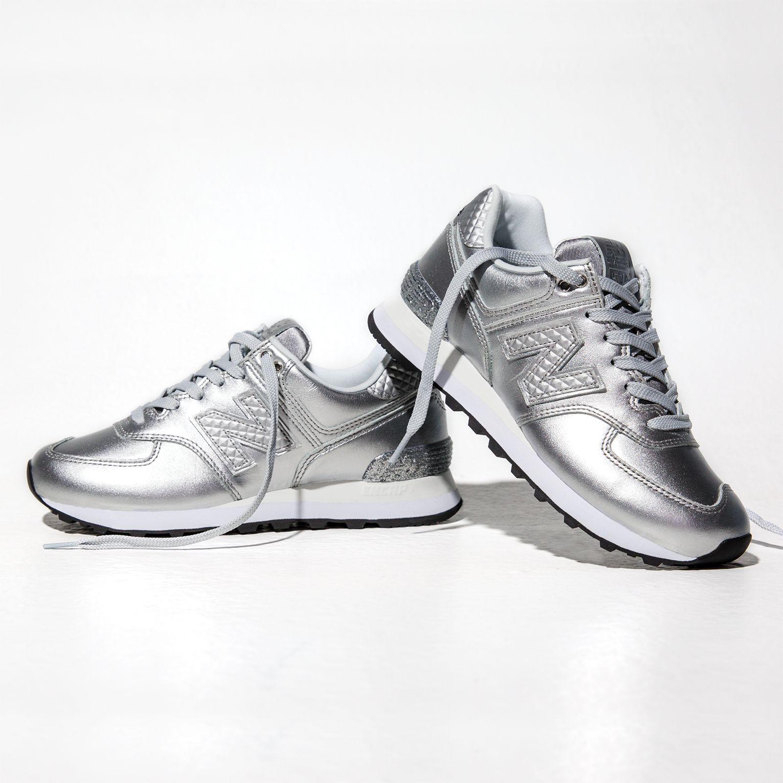 new balance 574 zilver