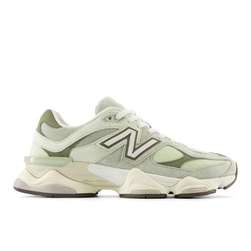 New Balance 9060 In Green Suede mesh in White for Men Lyst UK