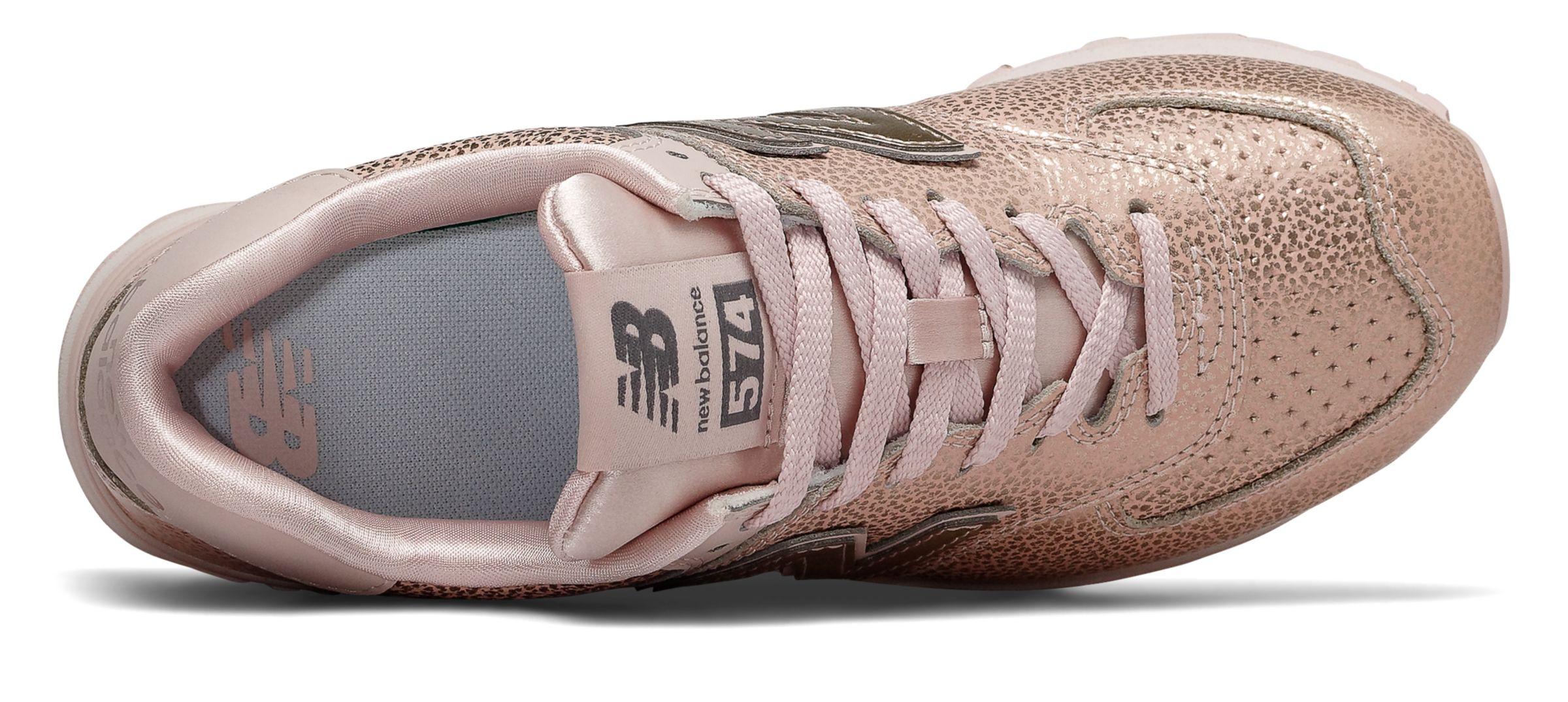 new balance 574 worn metallic