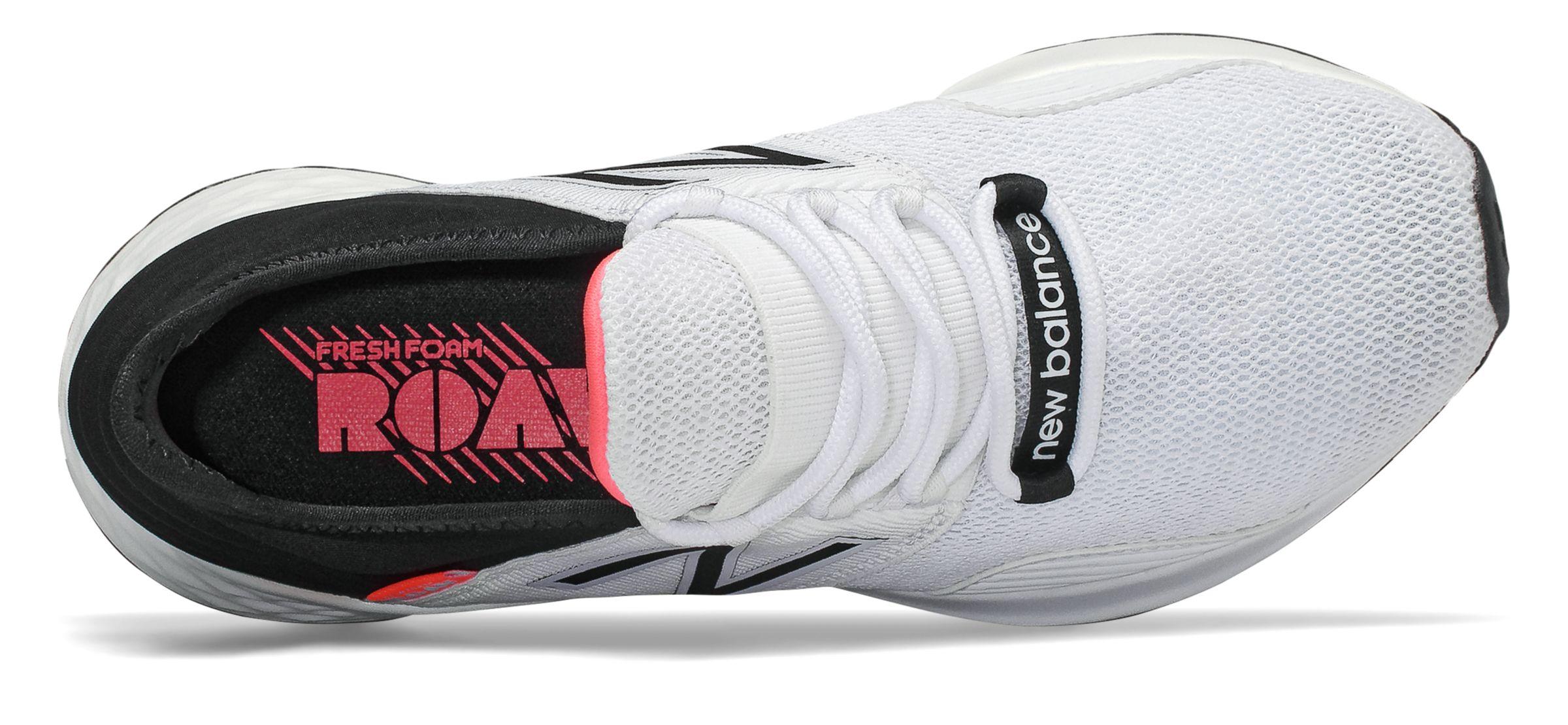new balance fresh foam roav white black guava
