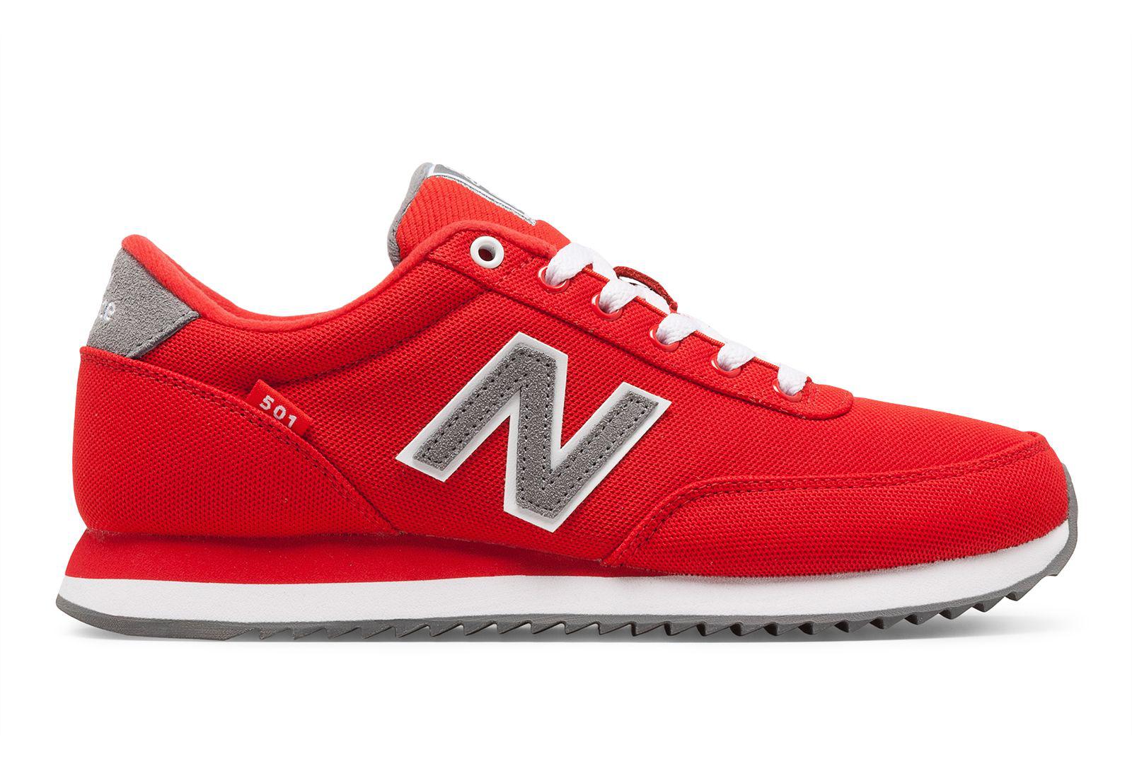 New Balance Rubber 501 Ripple Sole in Red - Lyst