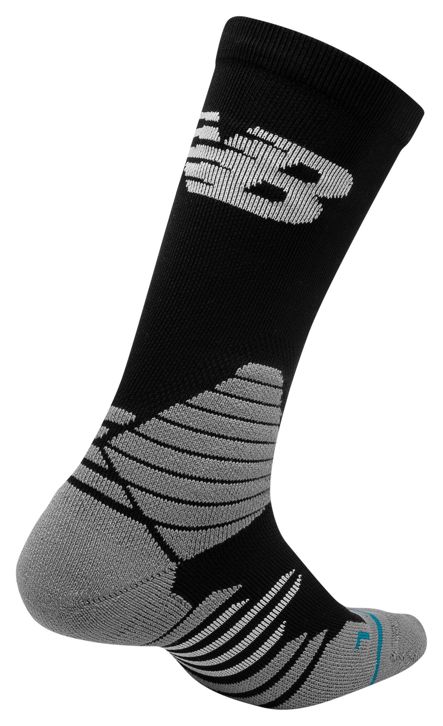 New Balance Synthetic X Stance Hoops Socks in Black/Grey (Black) for Men -  Lyst