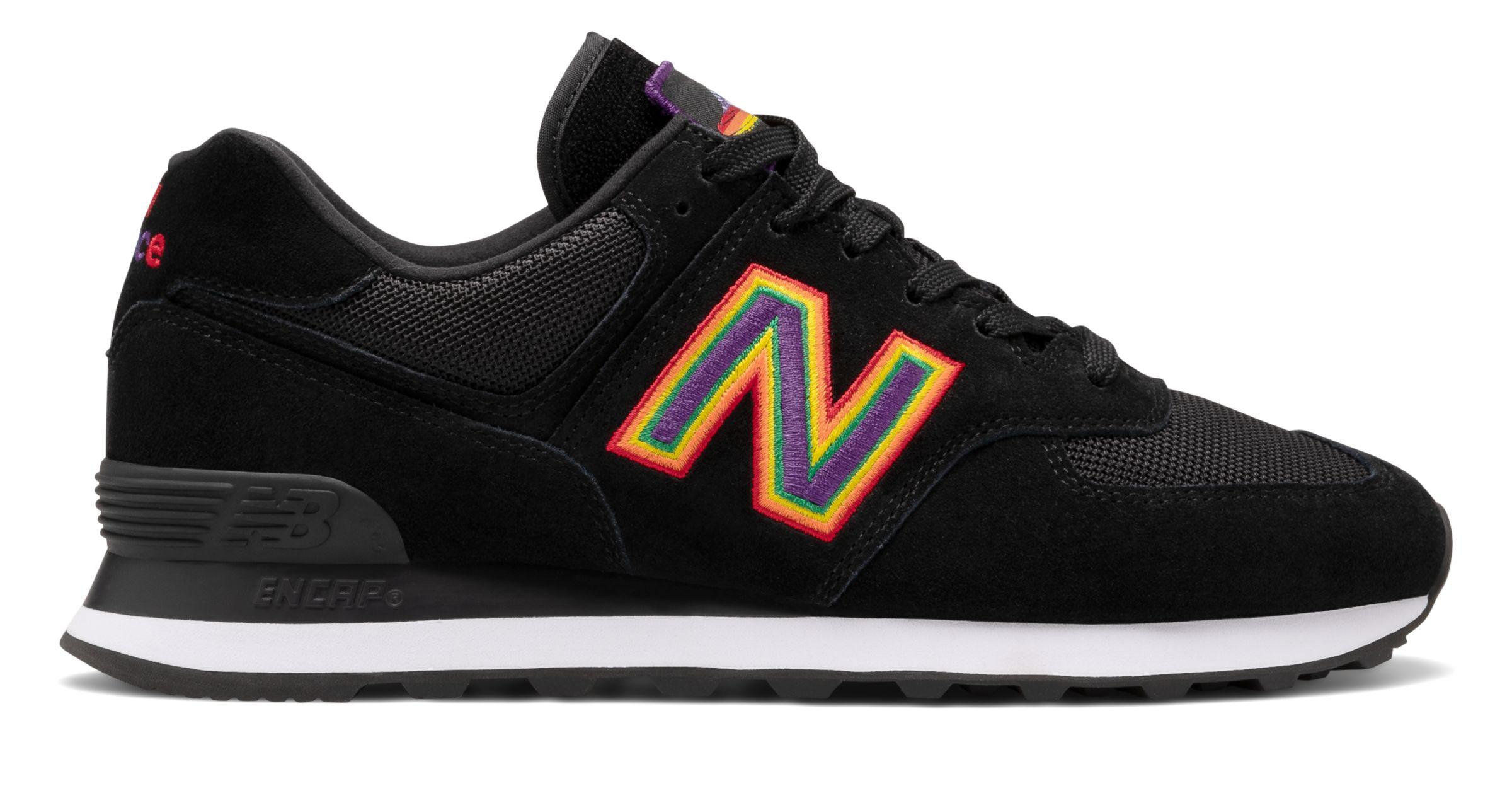 New Balance Leather Unisex 574 Pride Pack in Black for Men - Lyst