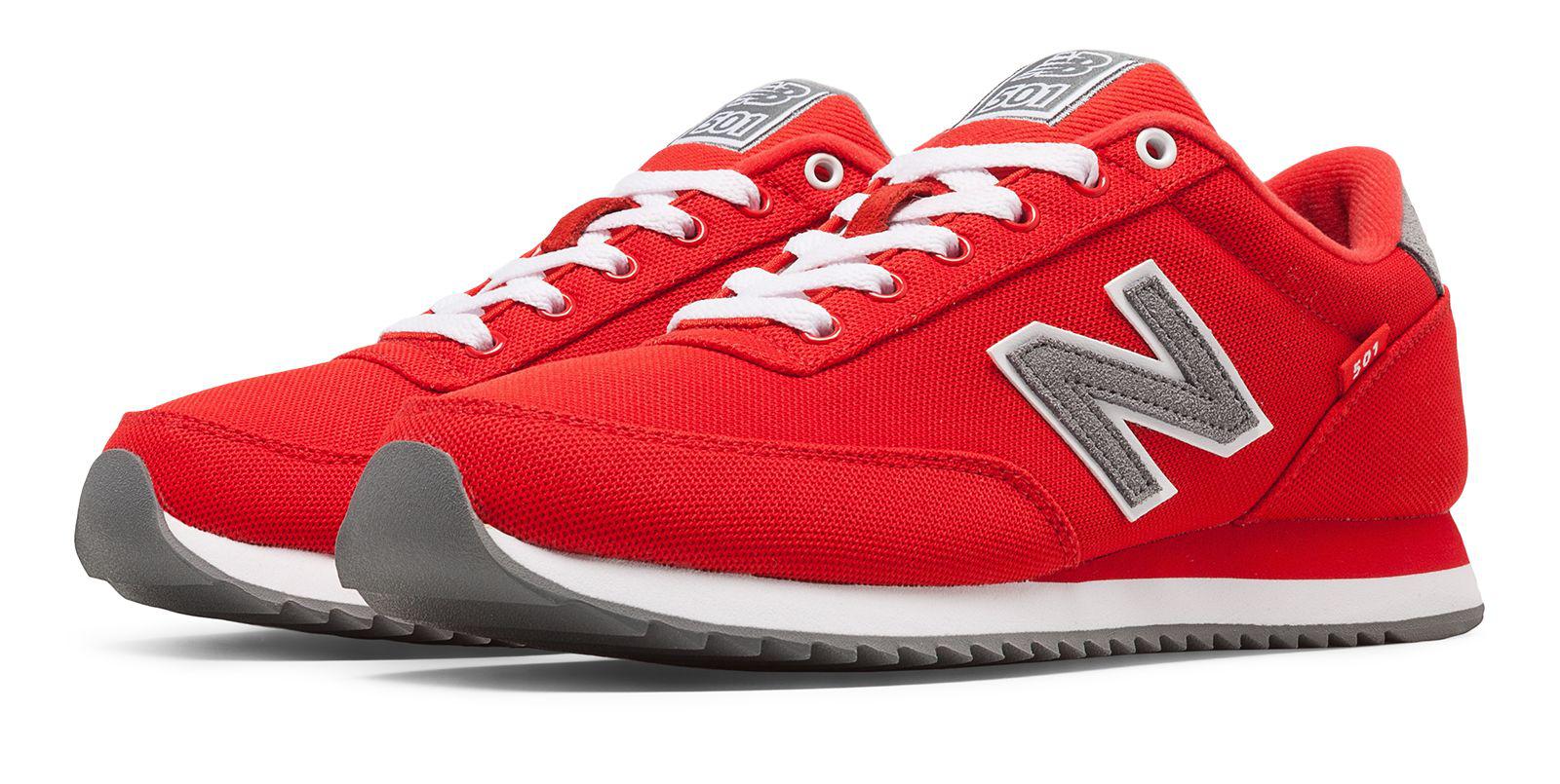 New Balance 501 Ripple Sole in Red | Lyst