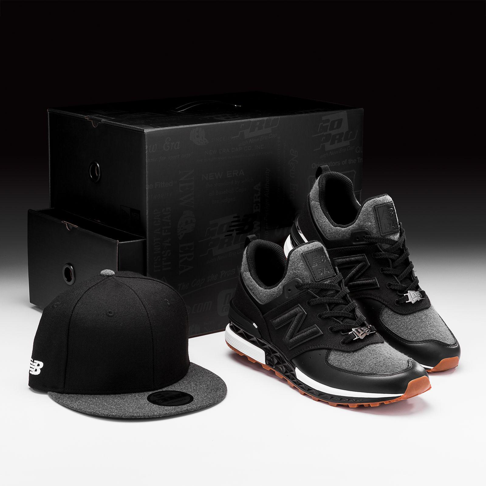 New Balance Wool X New Era 574 Sport in Black for Men | Lyst