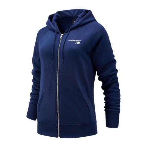 New balance core fleece full zip hoodie clearance