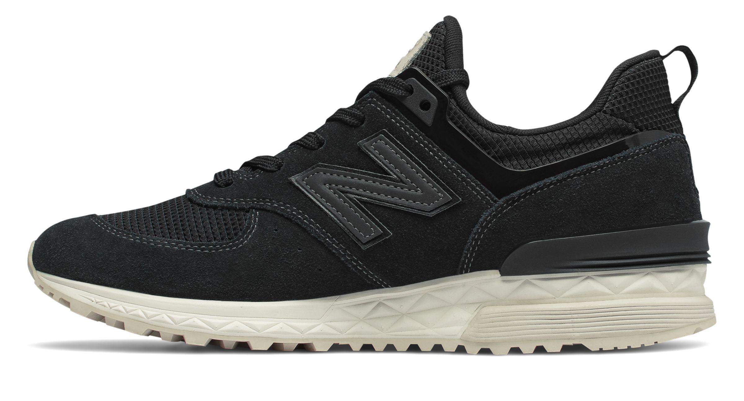 New Balance Rubber New Balance 574 Sport Shoes in Black for Men - Lyst