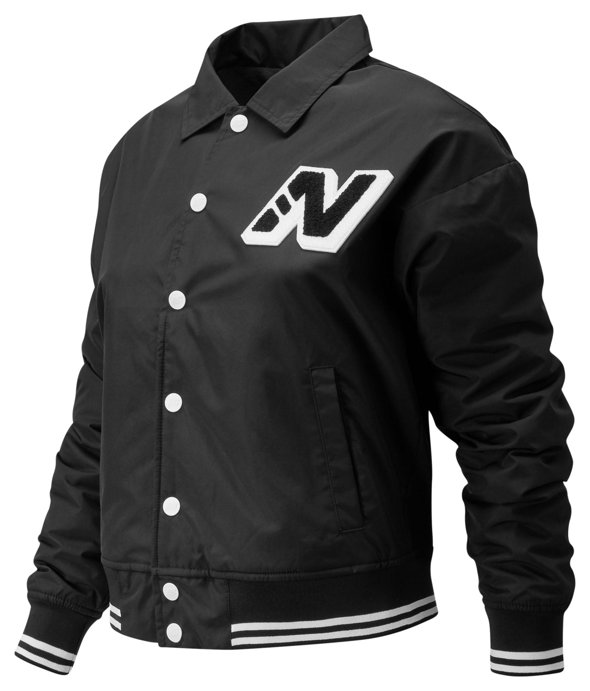 New Balance Synthetic Varsity Jacket in 