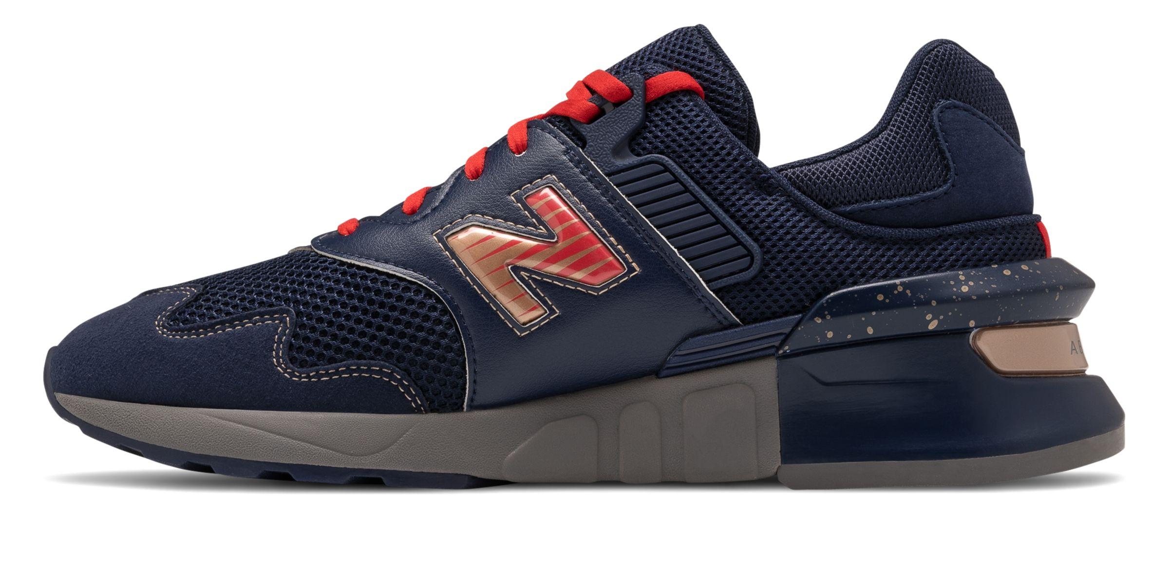 New Balance Synthetic 997 Sport Running Shoes in Navy/Red (Blue) for Men -  Lyst
