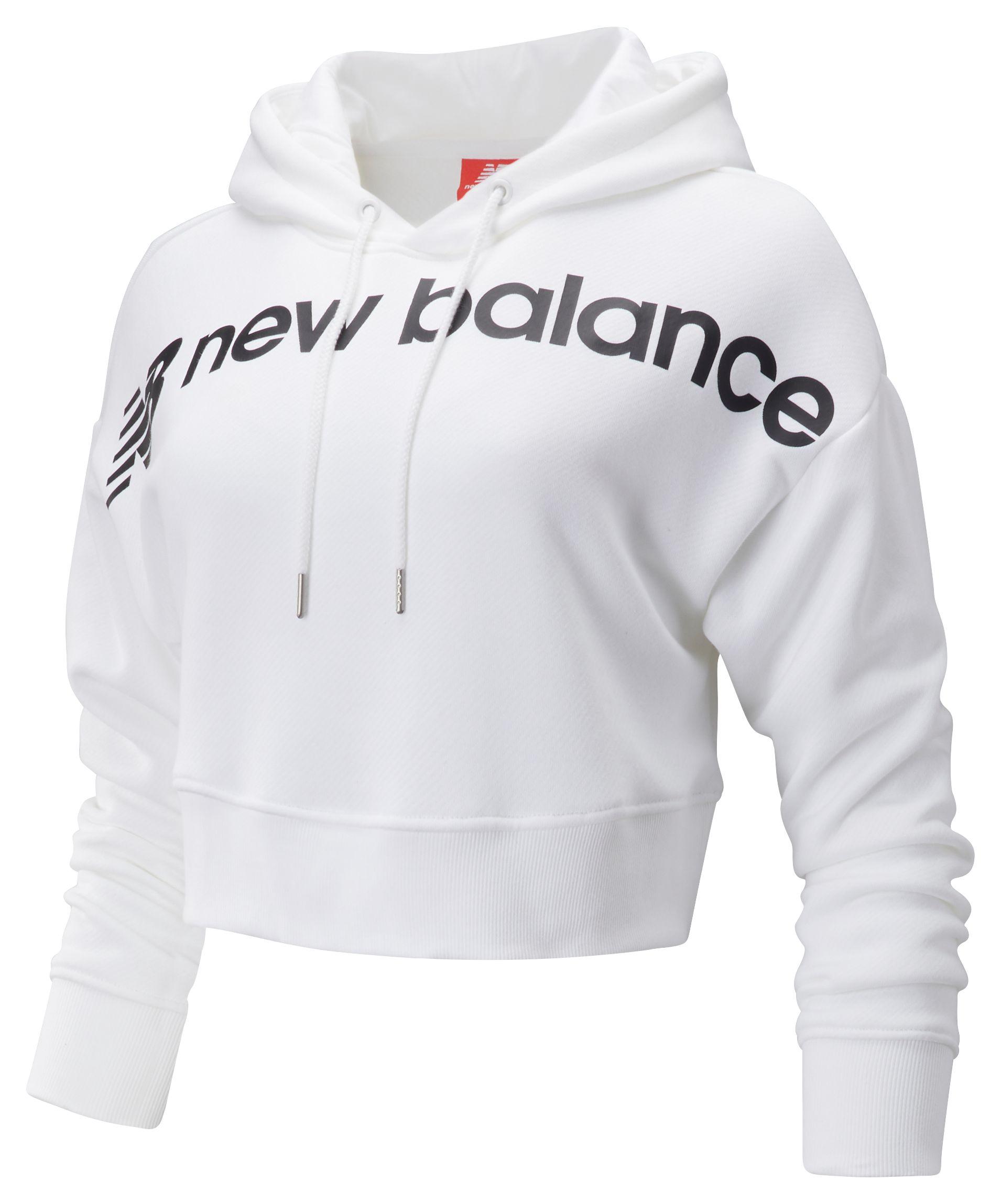 new balance hoodie white