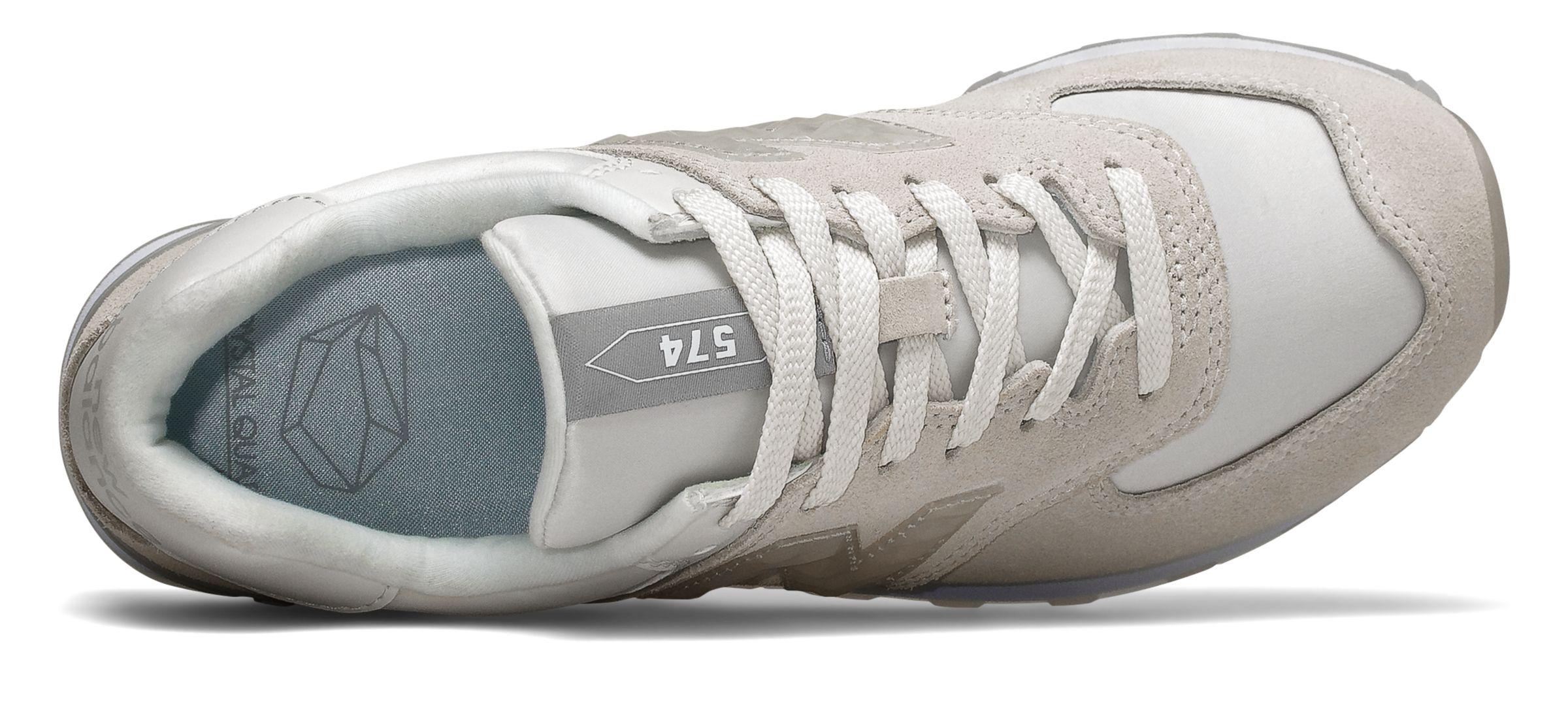 New Balance Lace 574 Mystic Crystal in Gray | Lyst