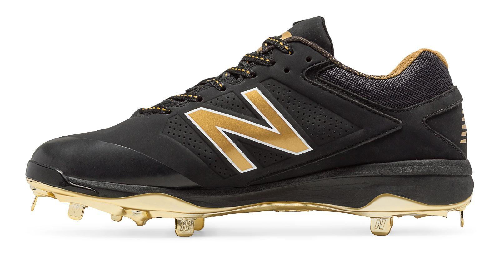 New Balance Low-cut Bold And Gold Hero 4040v3 Metal Cleat in Black for Men  | Lyst