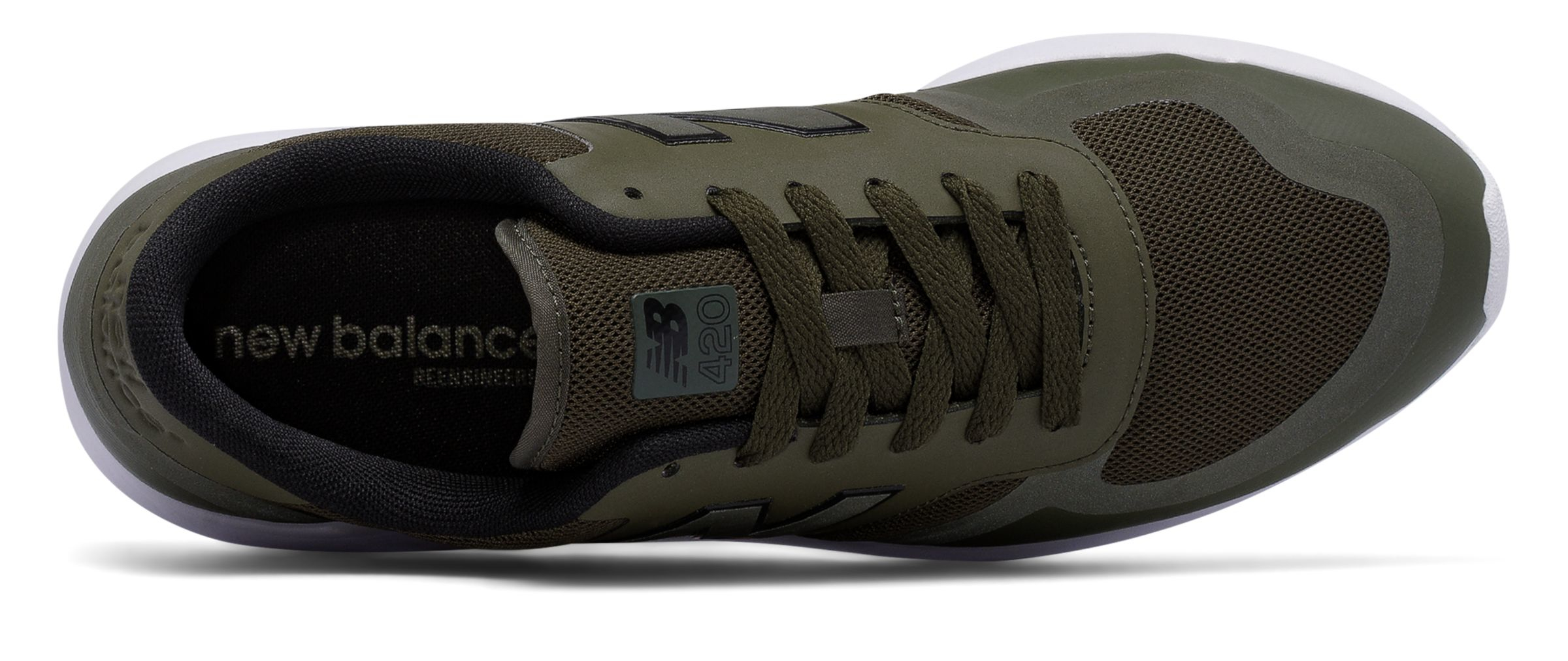 new balance 420 re engineered trainers olive green