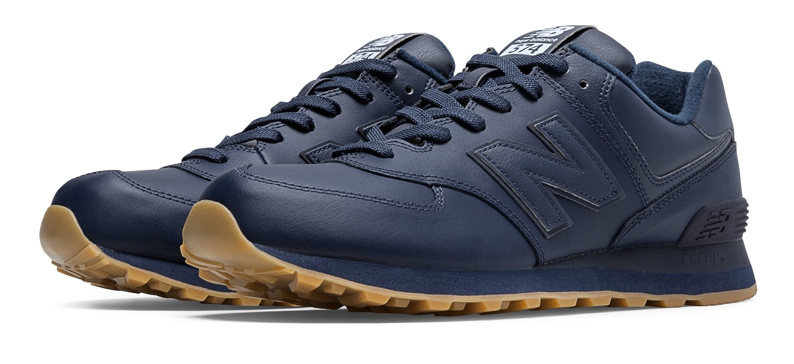 New Balance 574 Leather in Navy (Blue) for Men | Lyst لعب فورت نايت