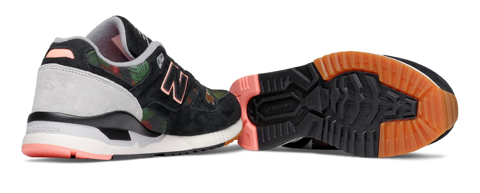 New Balance Rubber 530 Floral Ink in Black - Lyst