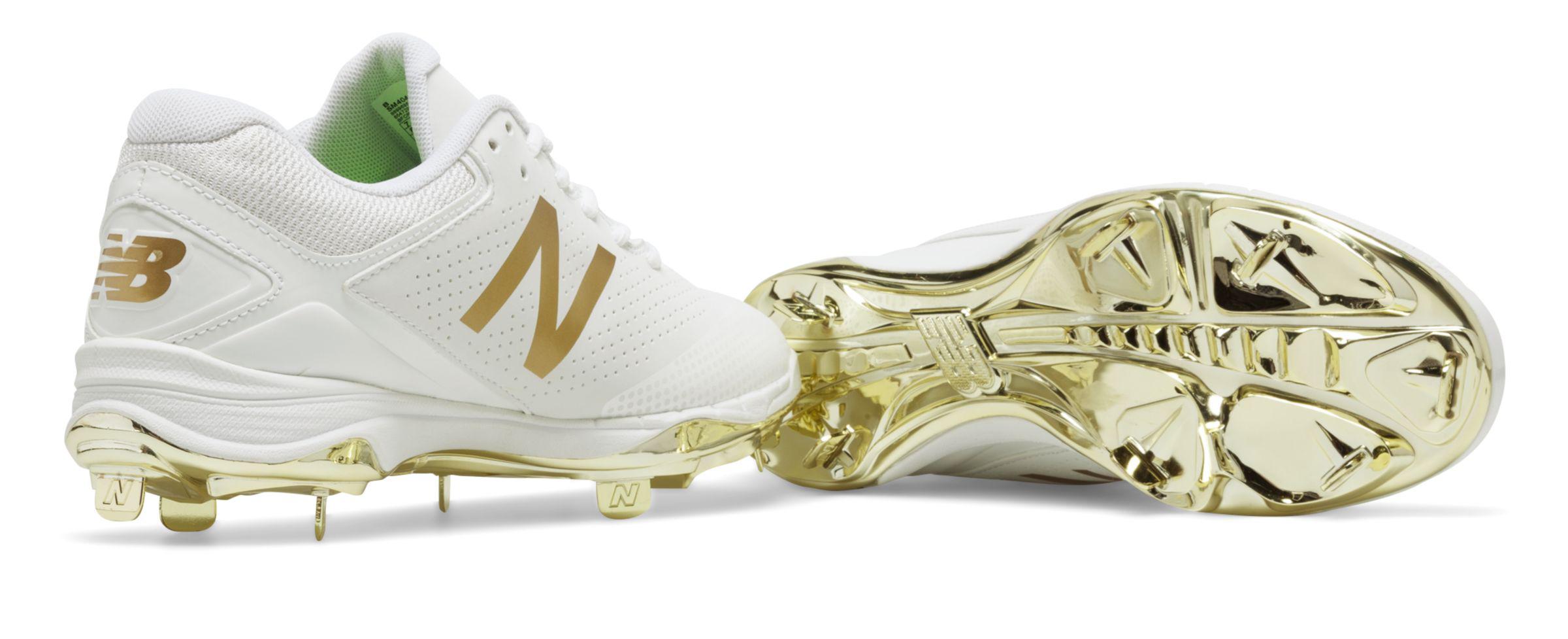 new balance gold plated cleats