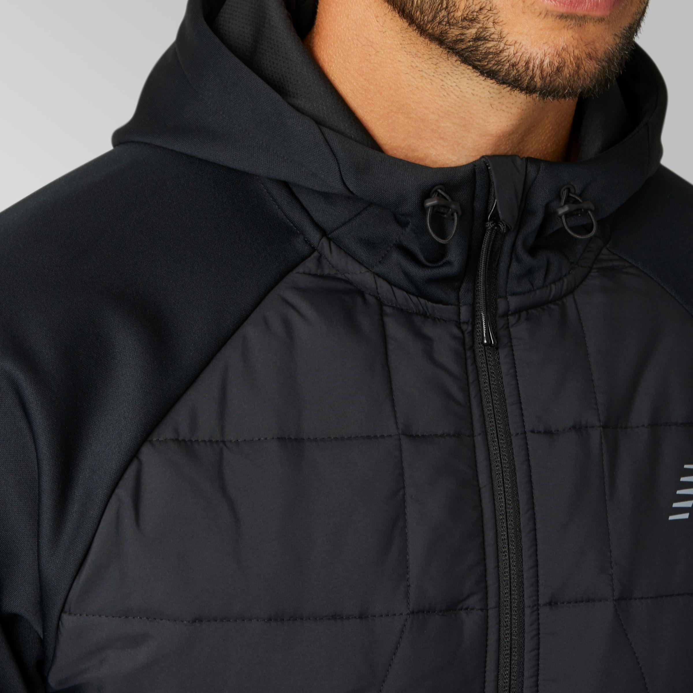 New Balance Fleece New Balance Tenacity Hybrid Puffer Jacket in Black ...