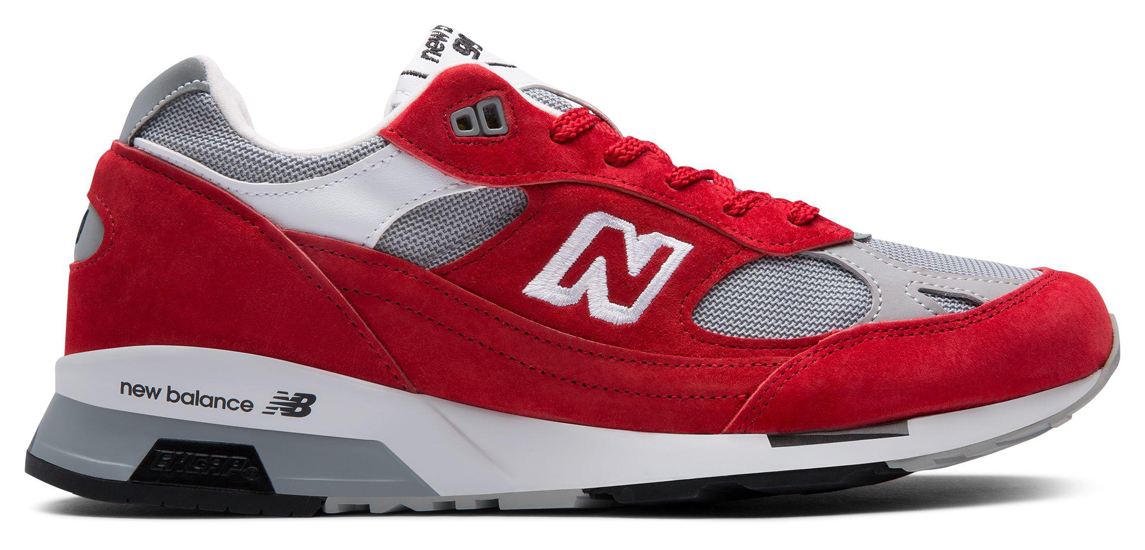 New Balance Rubber 991.5 Made In England Trainers Red/grey for Men | Lyst