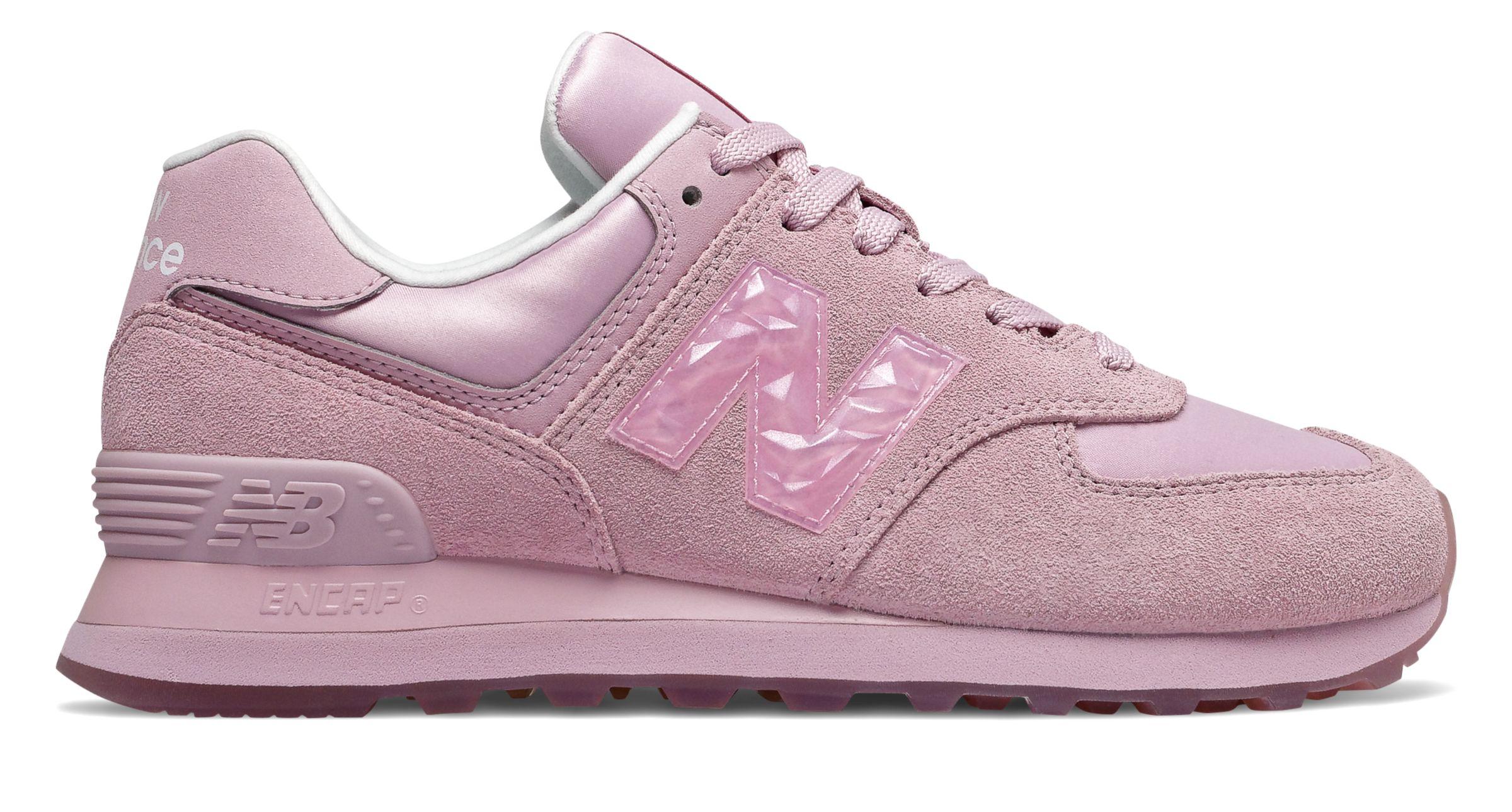 New Balance Lace 574 Mystic Crystal in Pink - Lyst