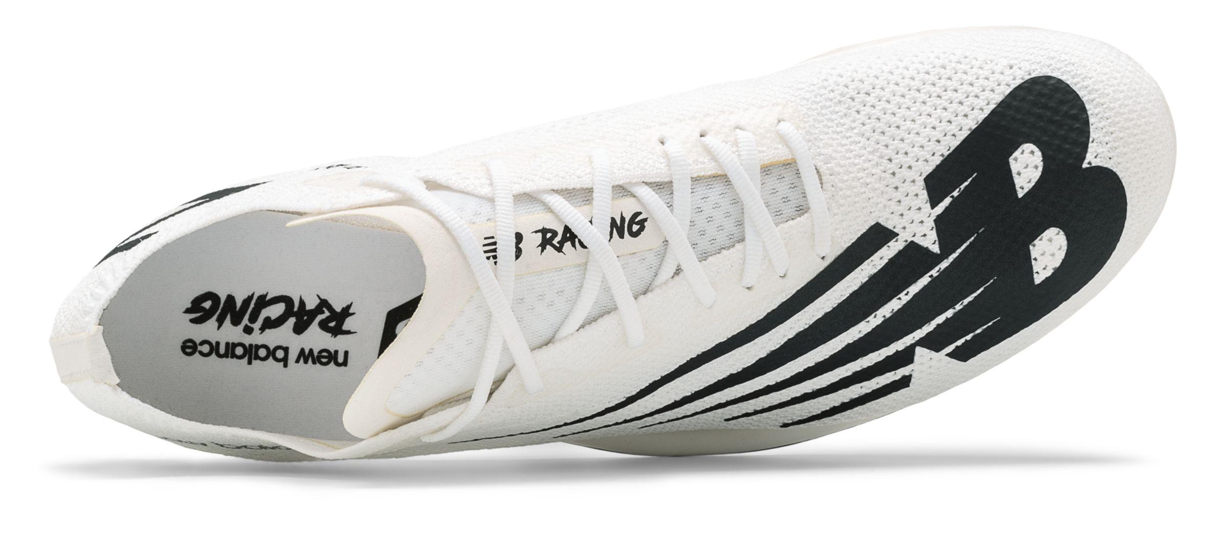 new balance track spikes white