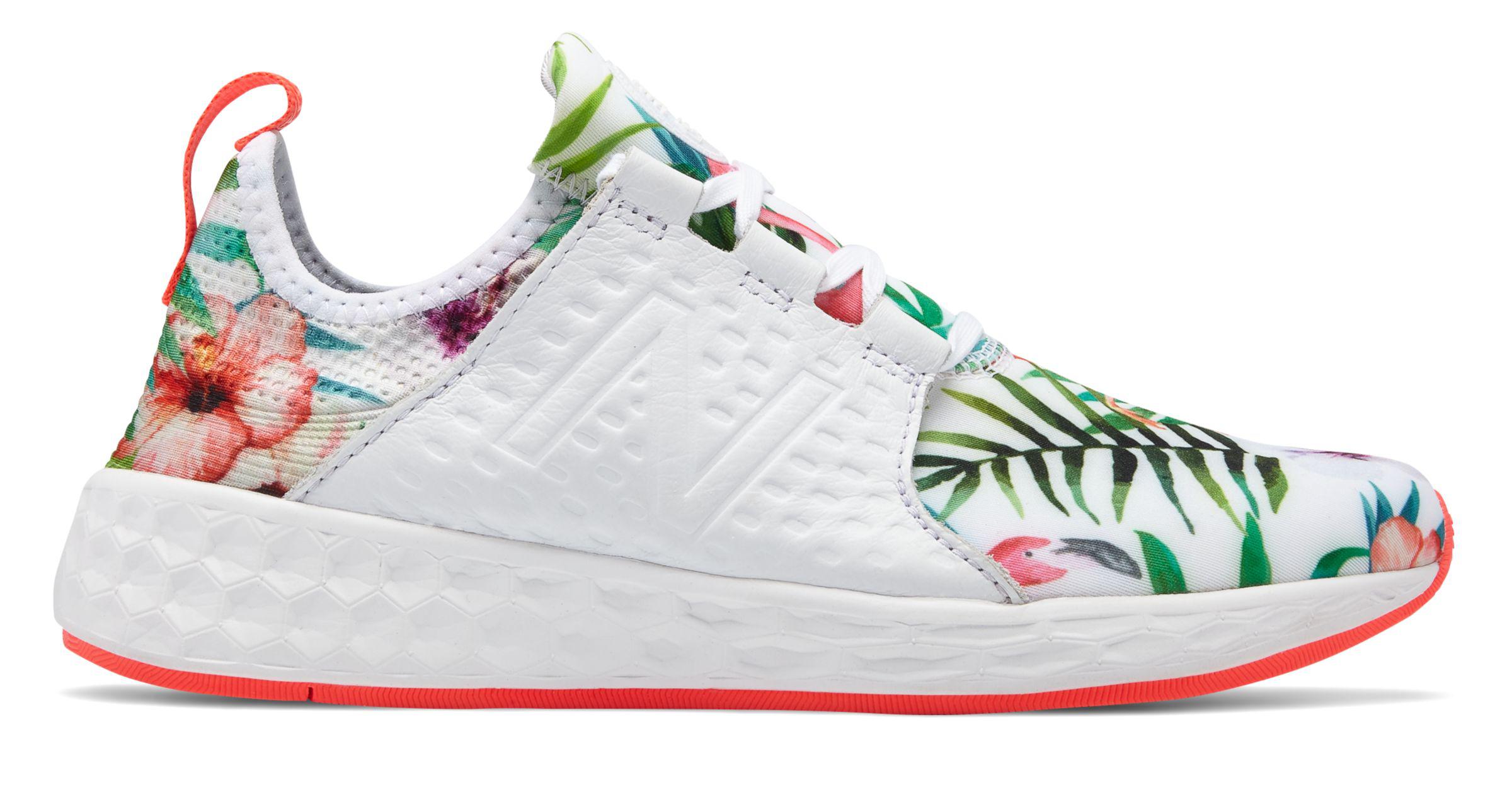 new balance floral cruz sneakers