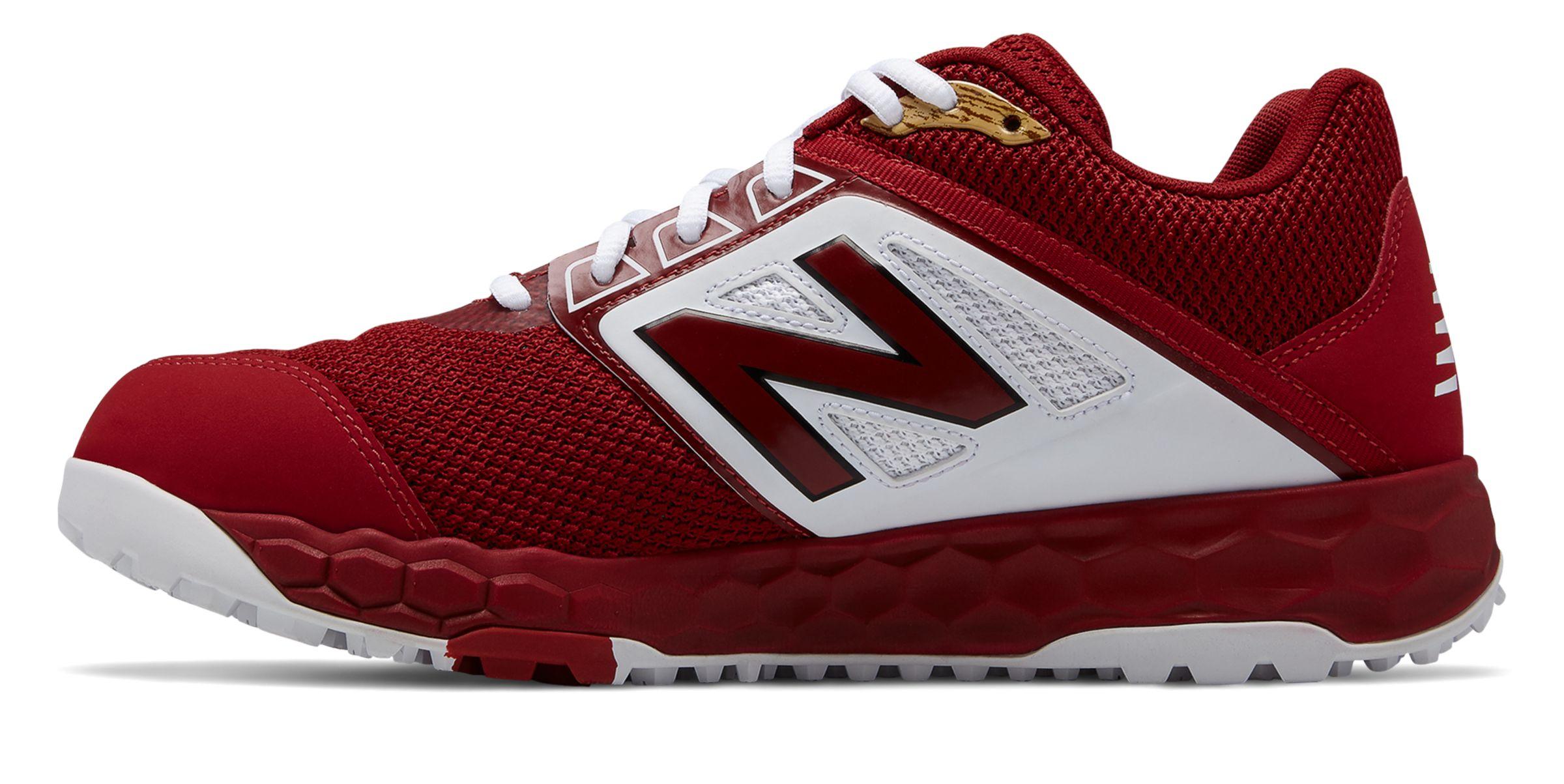 New Balance Rubber Fresh Foam 3000v4 Turf in Red/White (Red) for Men ...