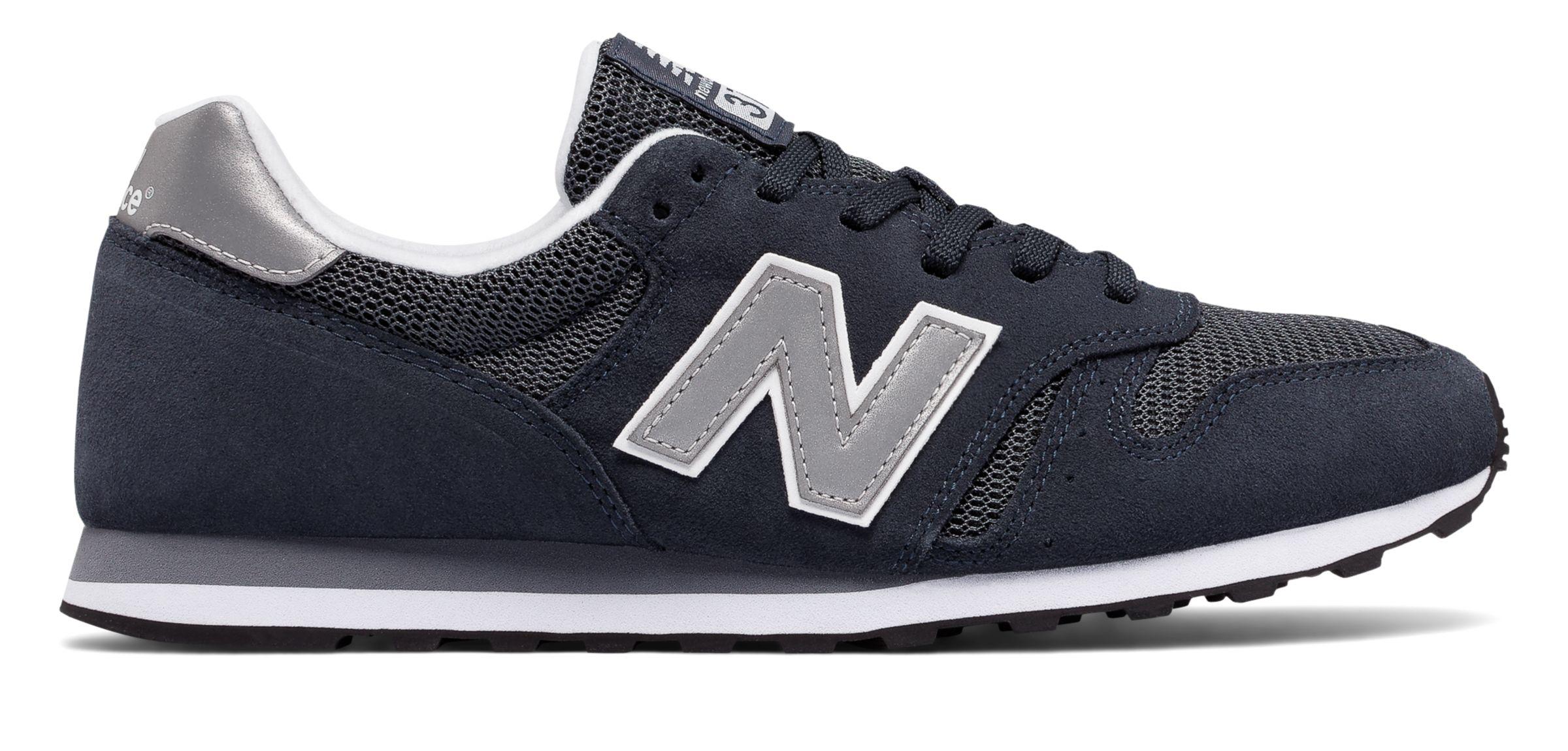 new balance 373 black and silver