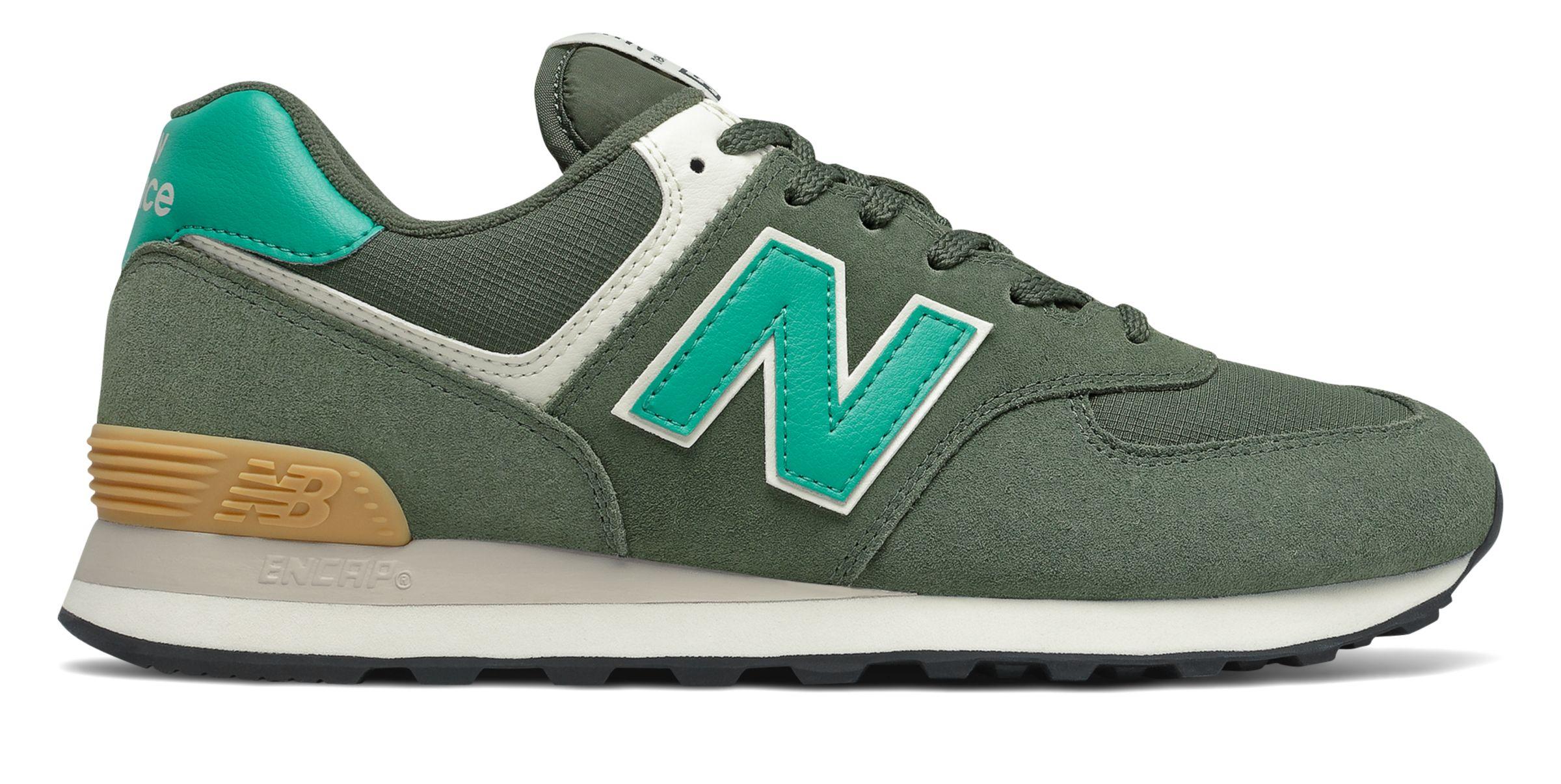 New Balance 574 in Green for Men - Lyst