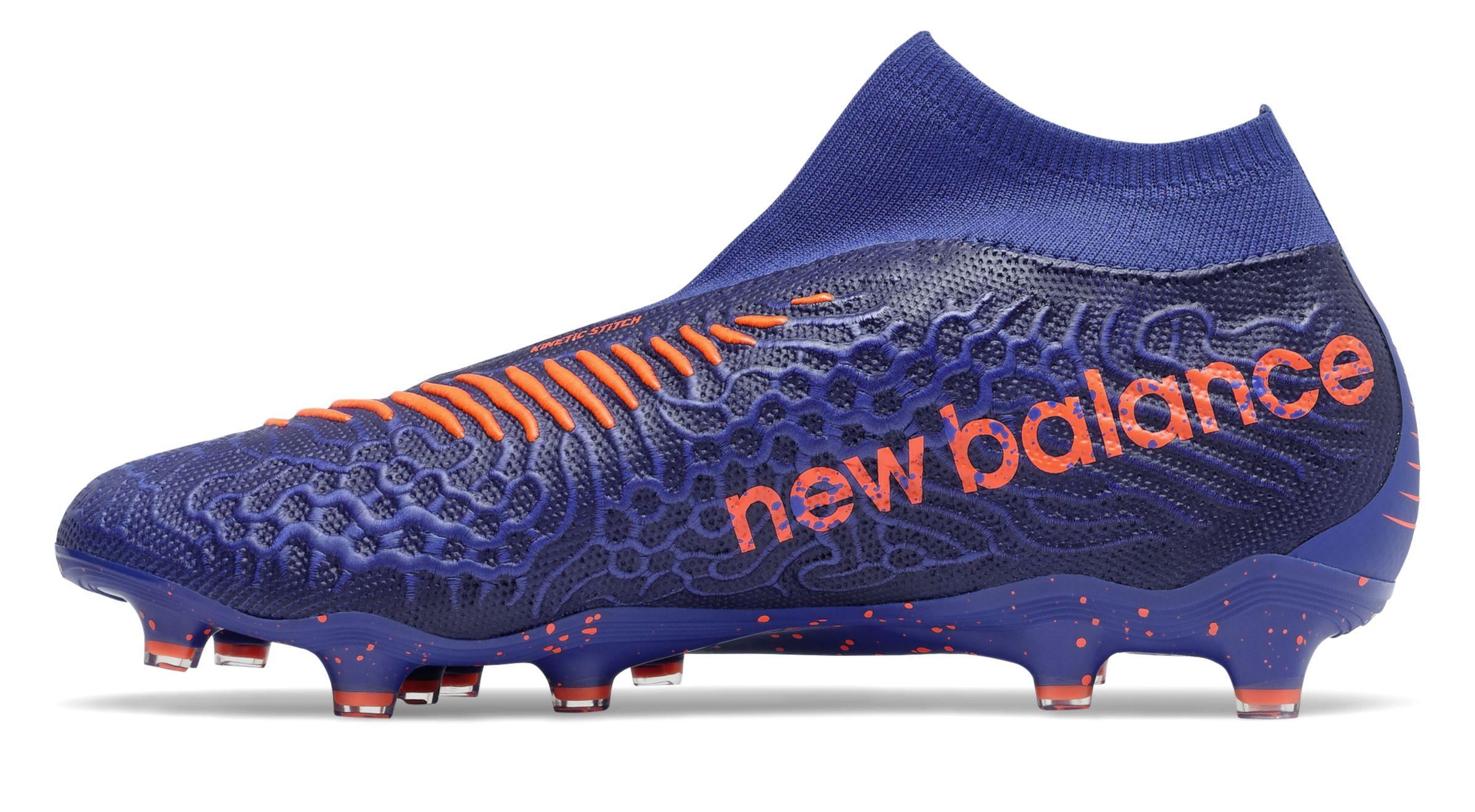 New Balance Tekela V3 Pro Fg Soccer Shoes in Blue/Orange (Blue) for Men