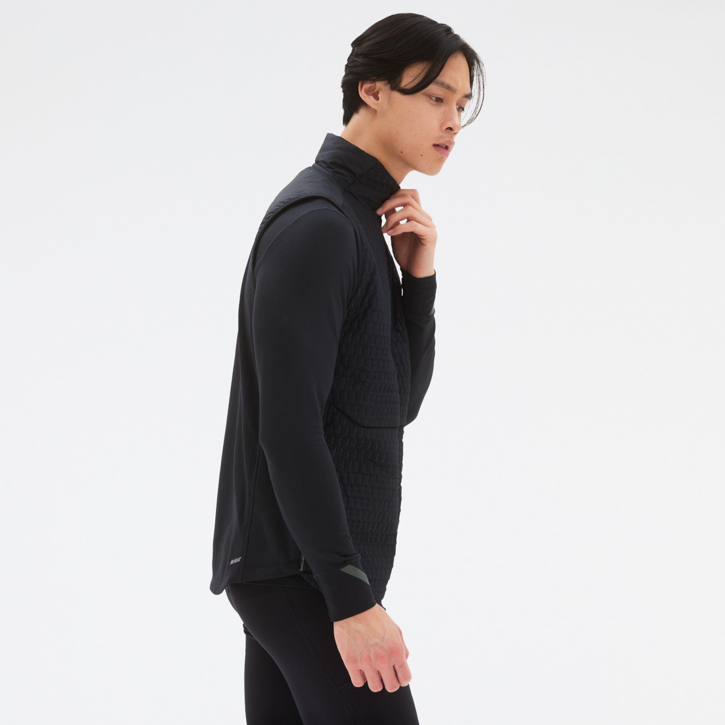 New Balance Nb Heat Grid Vest in Black for Men | Lyst