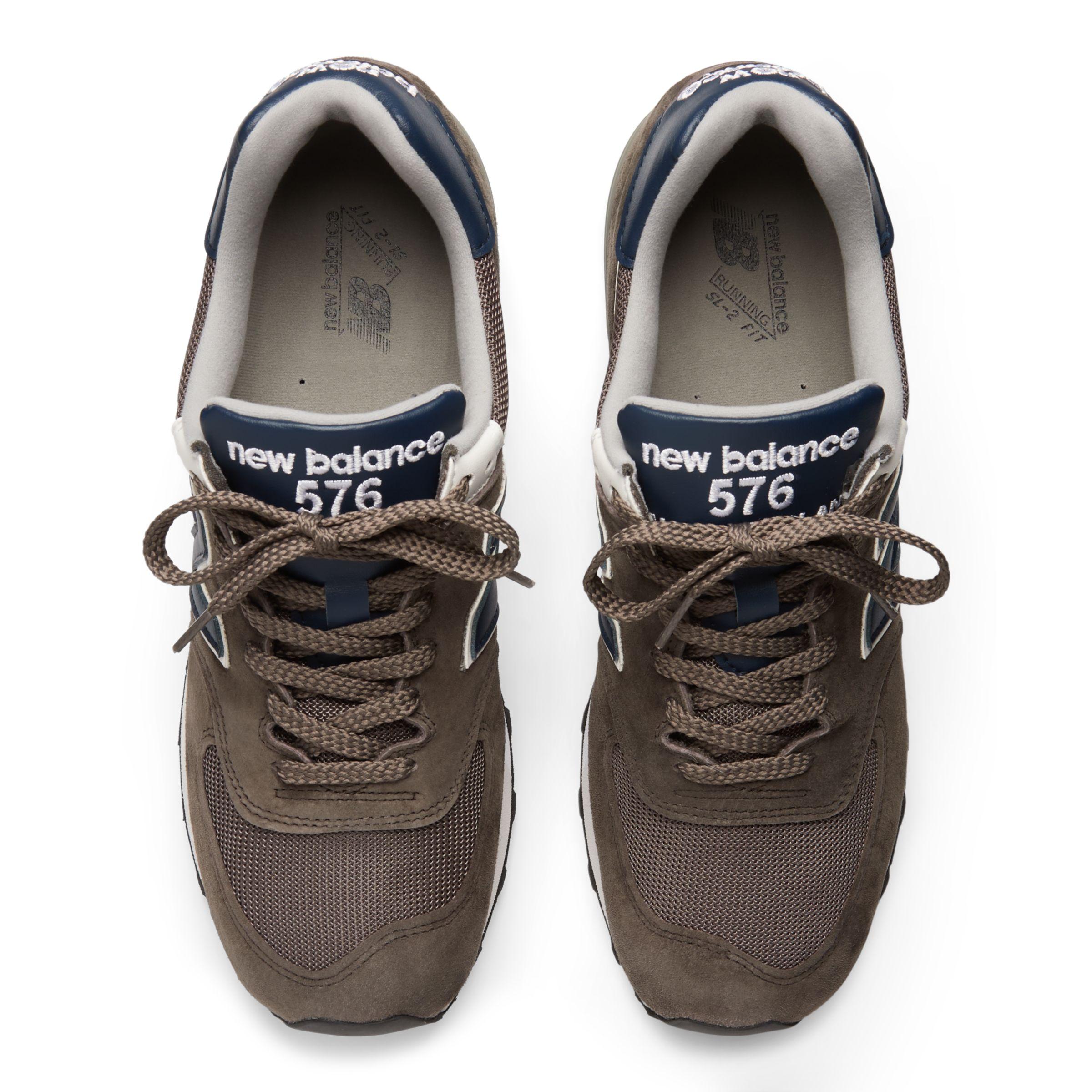 New balance 576 grey suede on sale