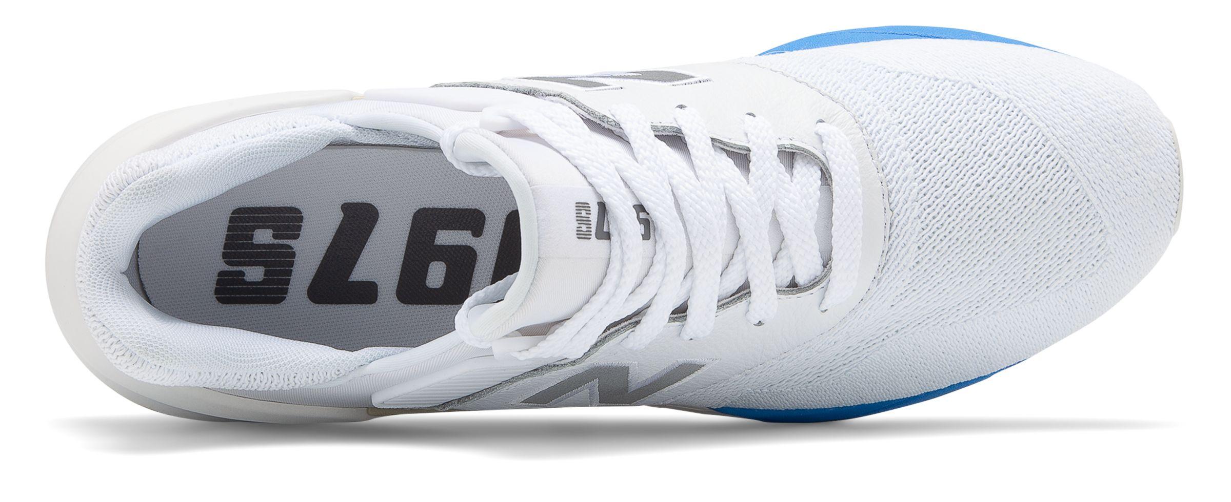 new balance 997 sport white with light cobalt