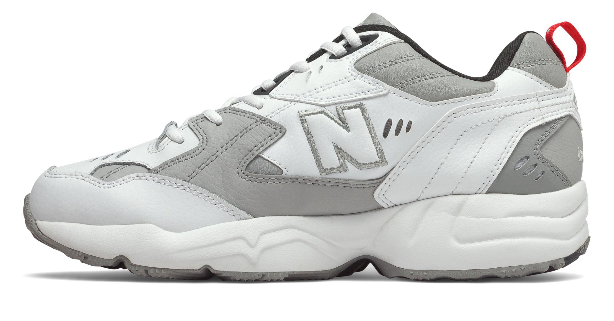 New Balance Leather 608v1 in White/Grey (Gray) for Men - Lyst