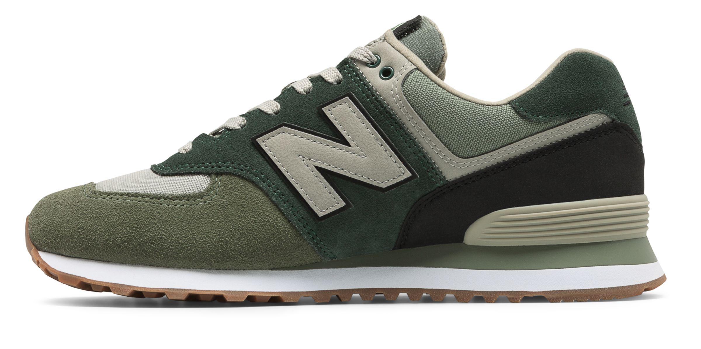 New Balance Suede 574 Military Patch in Green for Men | Lyst