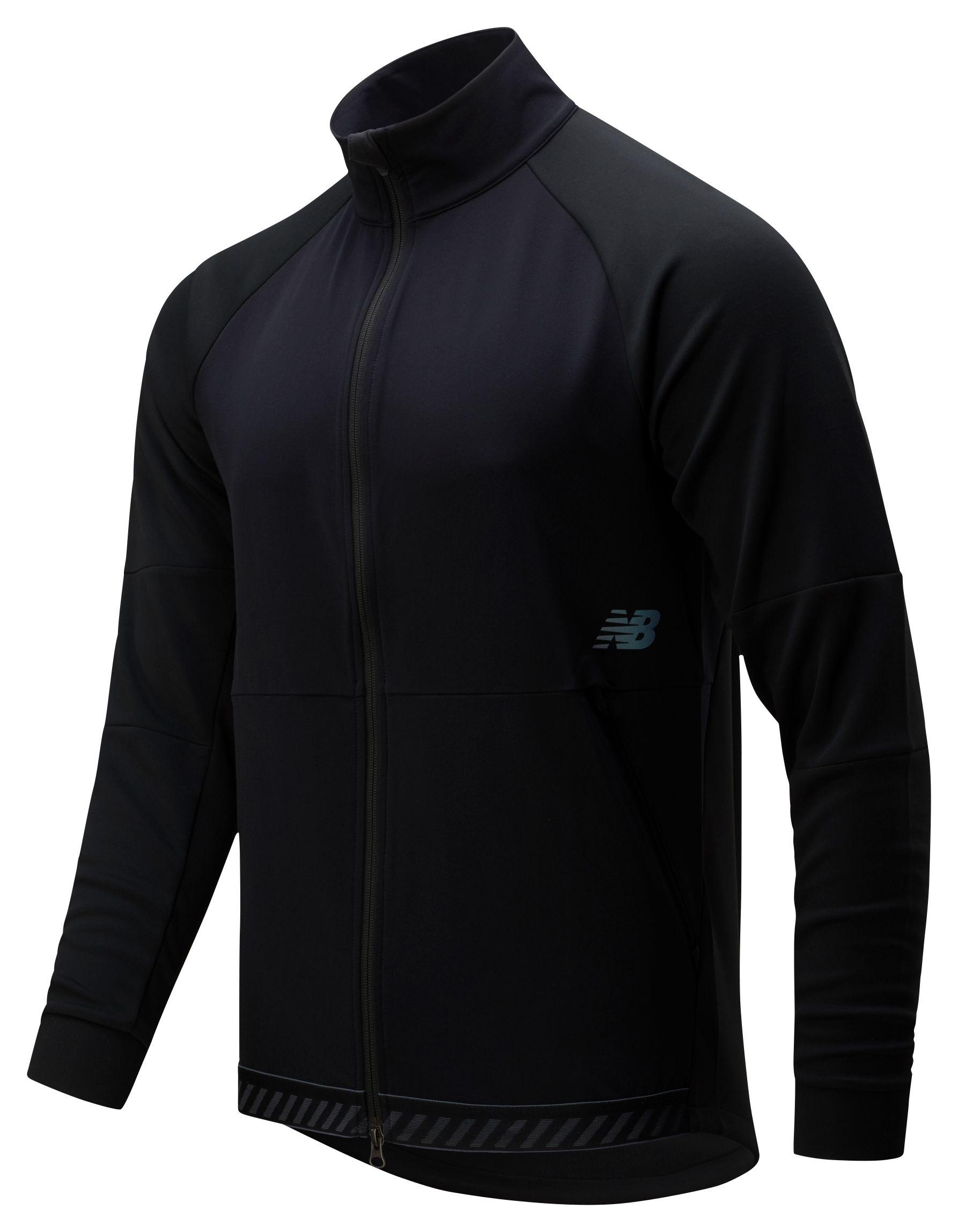 New Balance Synthetic 01262 Q Speed Run Crew Jacket in Black for Men Lyst
