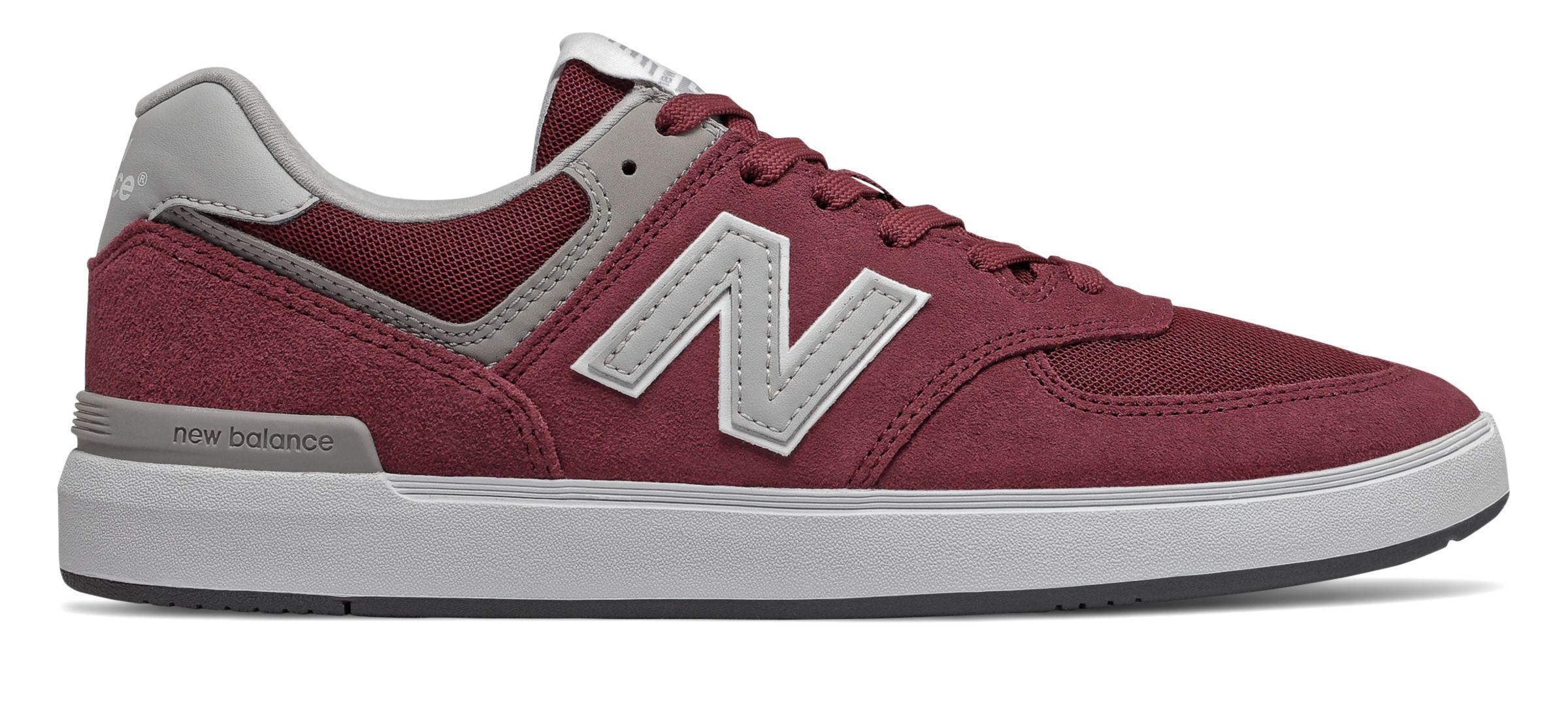 new balance burgundy all coasts 574 trainers