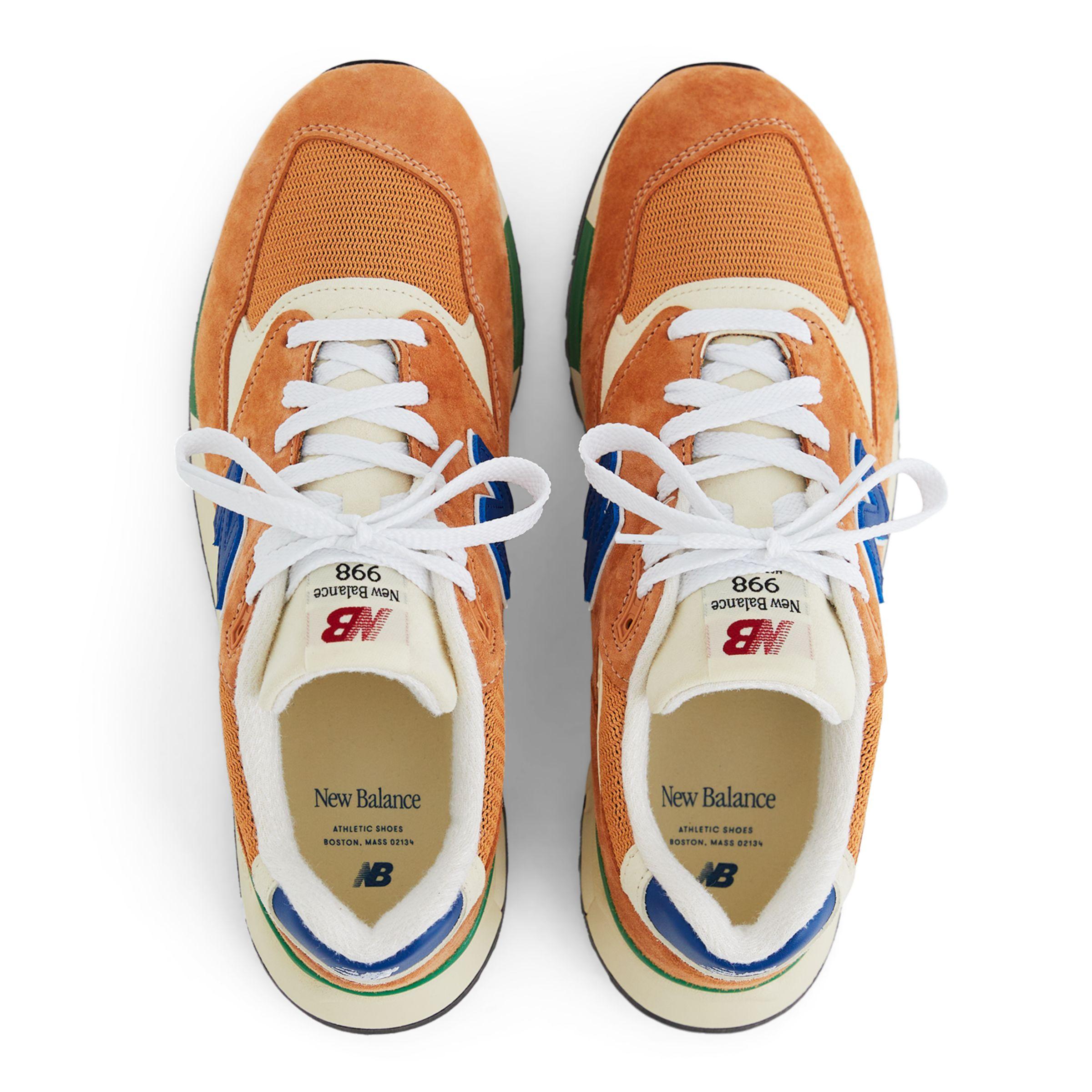 New Balance Made In Usa 998 In Orange/blue Leather | Lyst UK