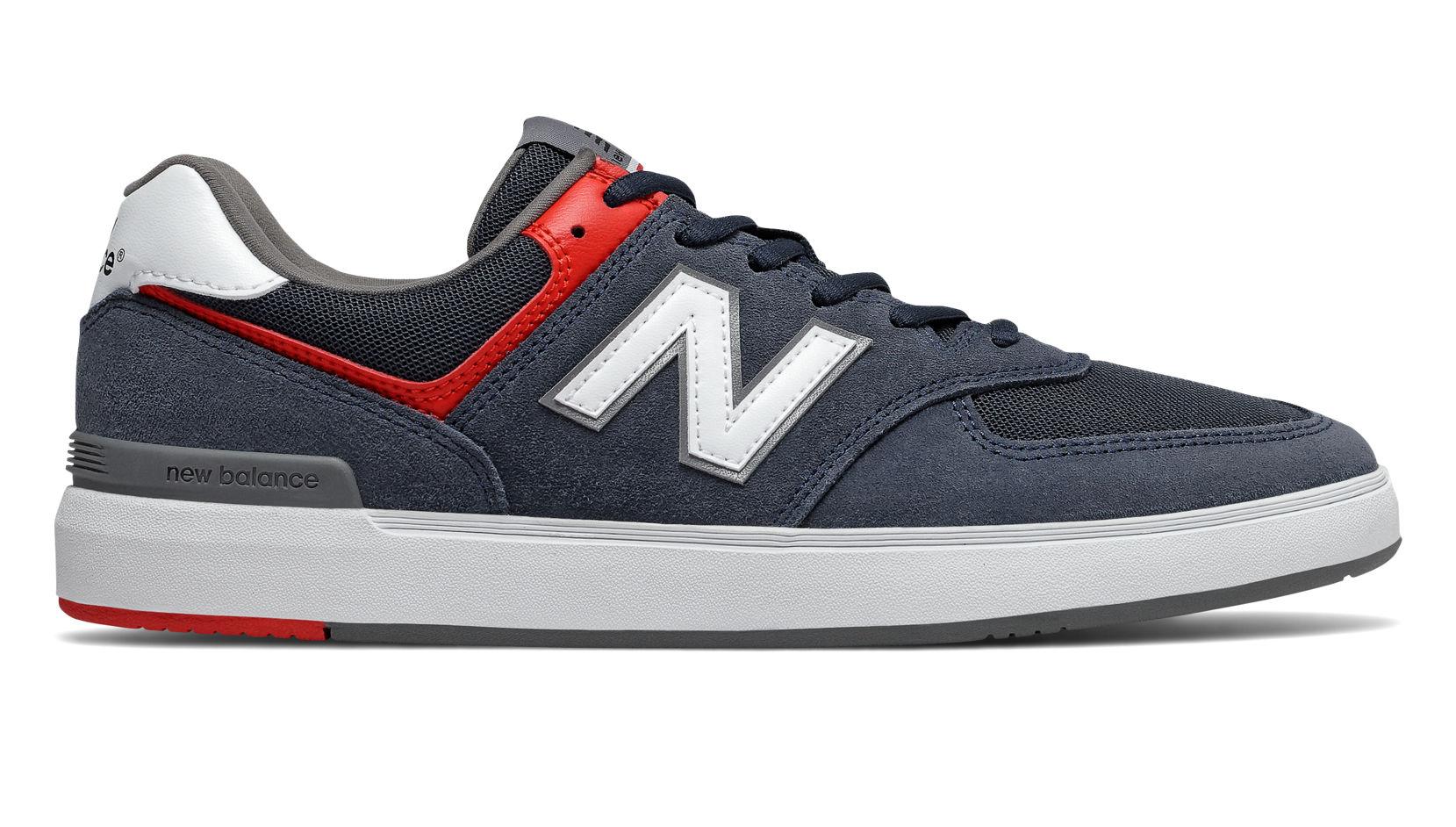 New Balance Navy & White All Coasts 574 Trainers in Blue for Men | Lyst UK