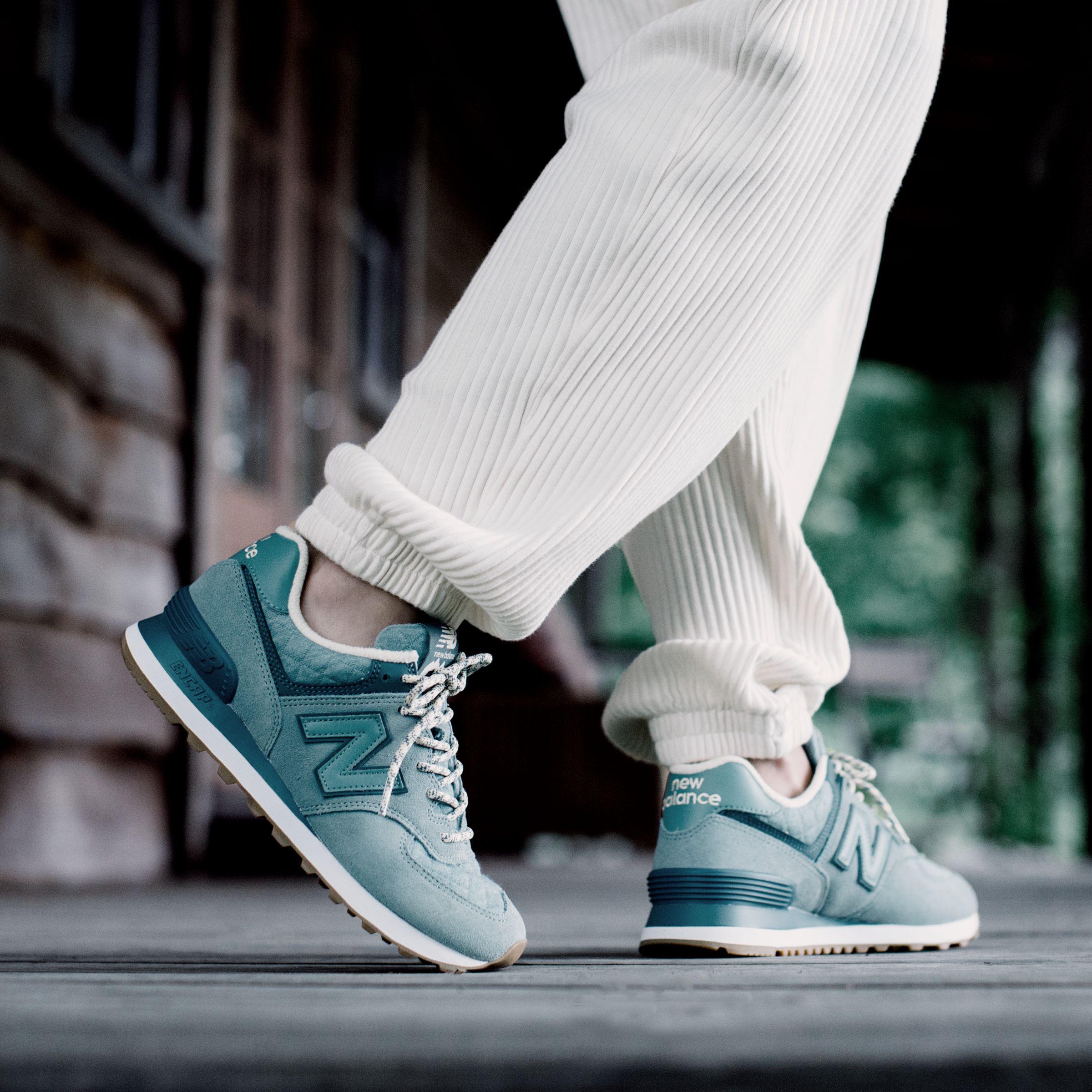 New Balance Suede 574 Winter Quilt in Blue - Lyst