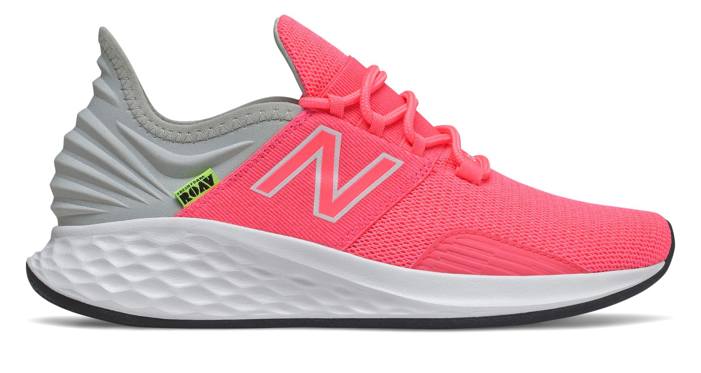 New Balance Fresh Foam Roav Neutral Cushioned Shoes in Pink/Grey/Black ...