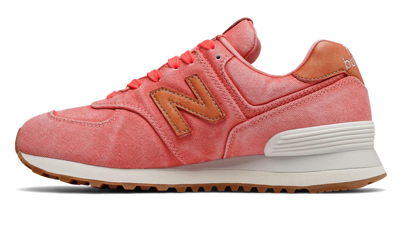 New Balance Damen 574 Stone Wash in Pink | Lyst AT