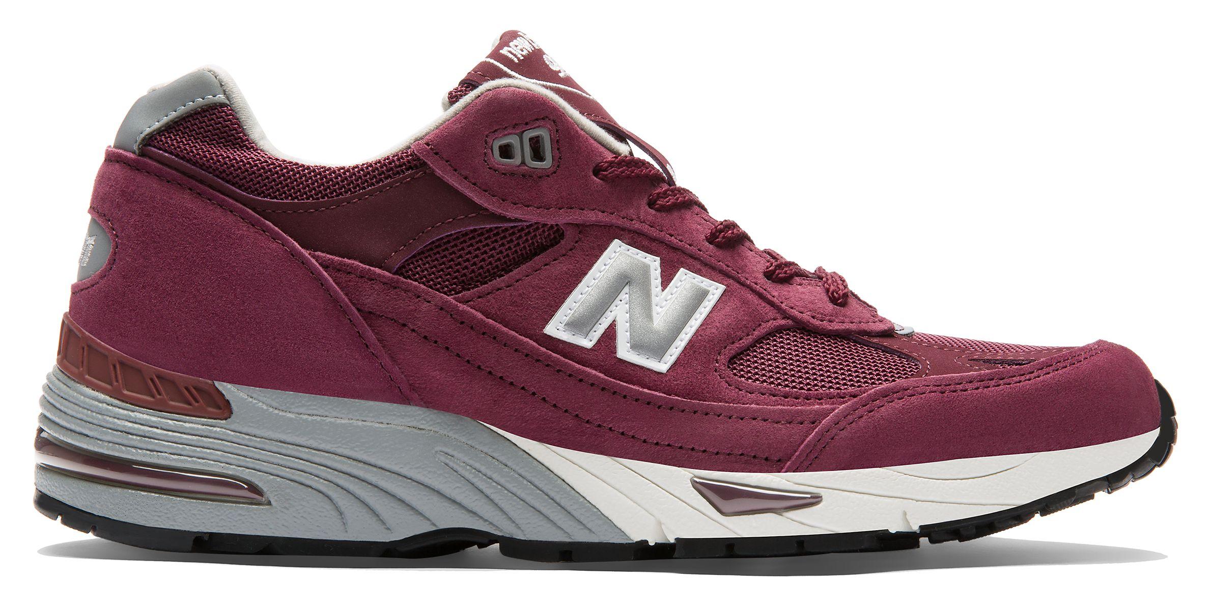 new balance 991 burgundy