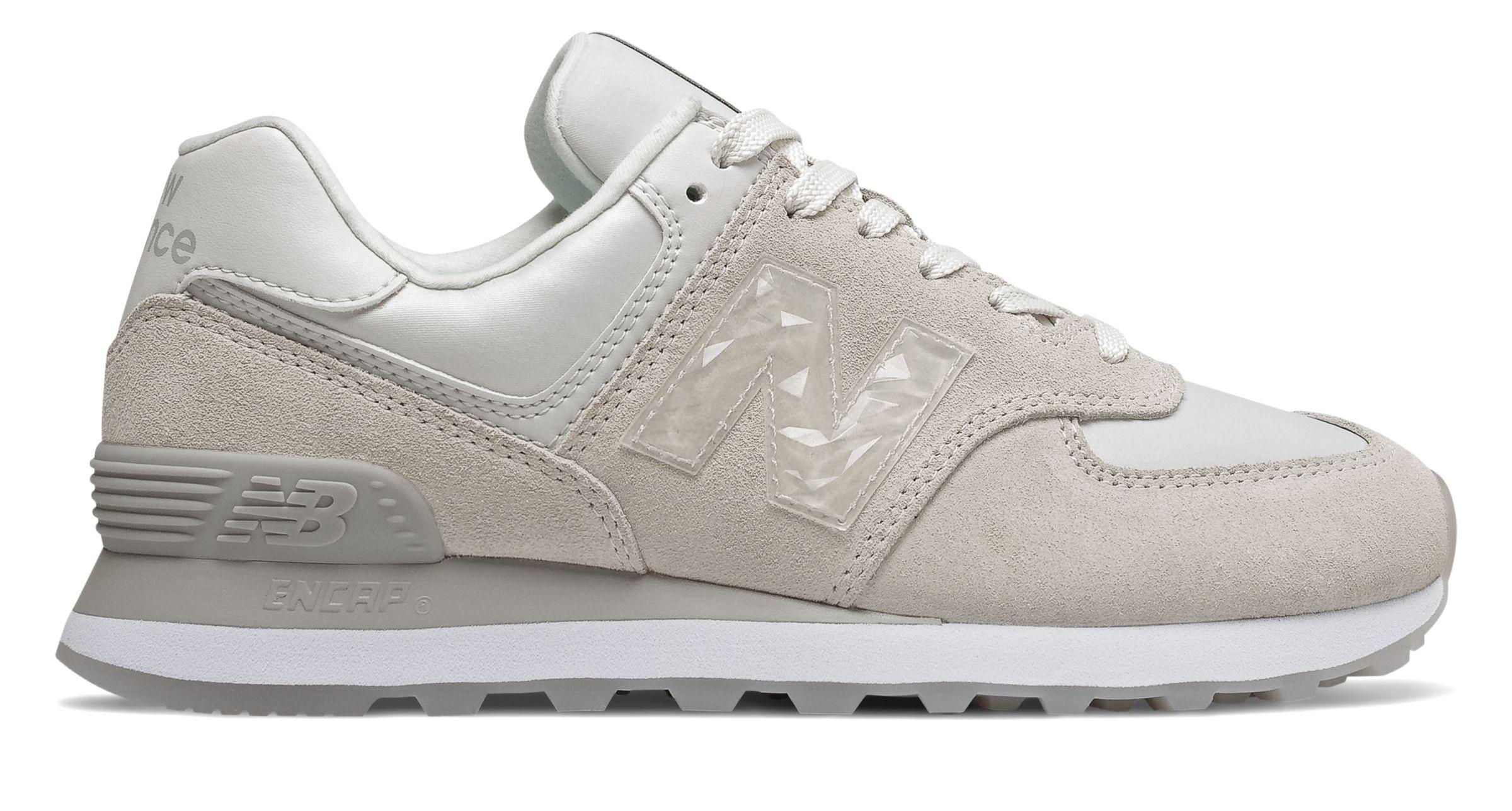 New Balance 574 Mystic Crystal Leather Sneaker in Grey (Gray) - Lyst New Balance 574 Mystic Crystal Leather Sneaker in Grey (Gray) - Lyst