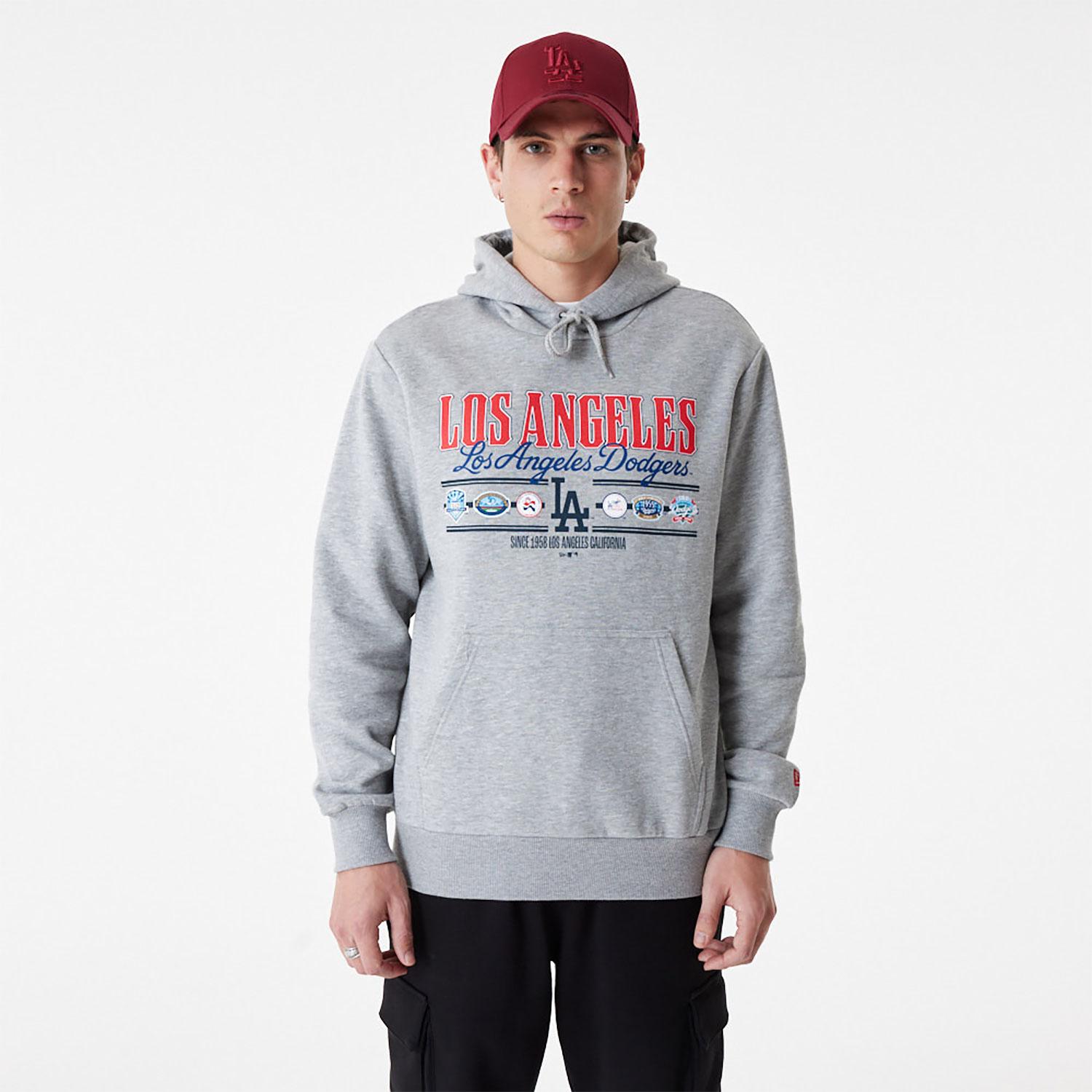 New Era Los Angeles Dodgers Logo Select Royal BlueWhite Hooded Sweats   Long Beach Skate Co