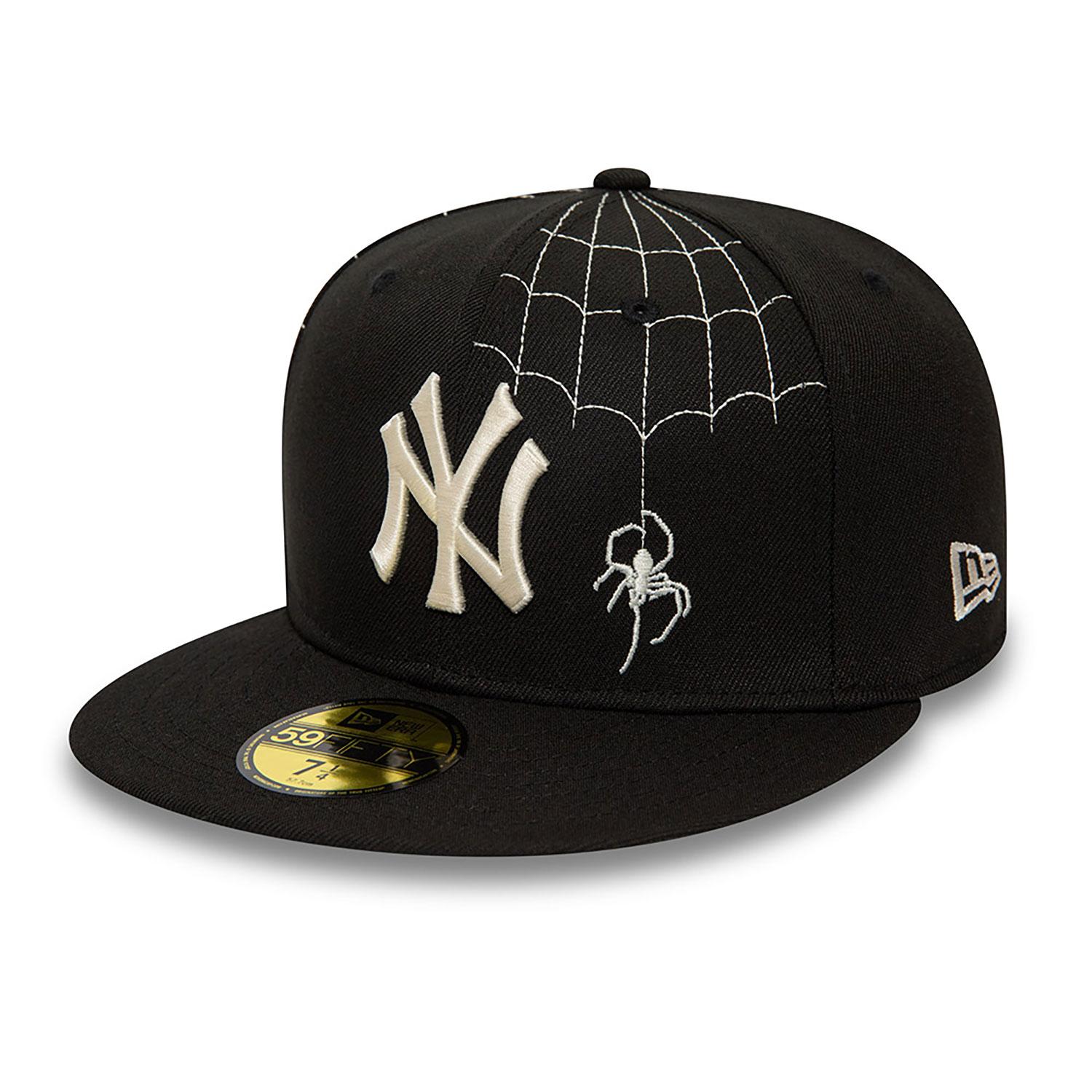 new york yankees spider web black 59fifty fitted cap