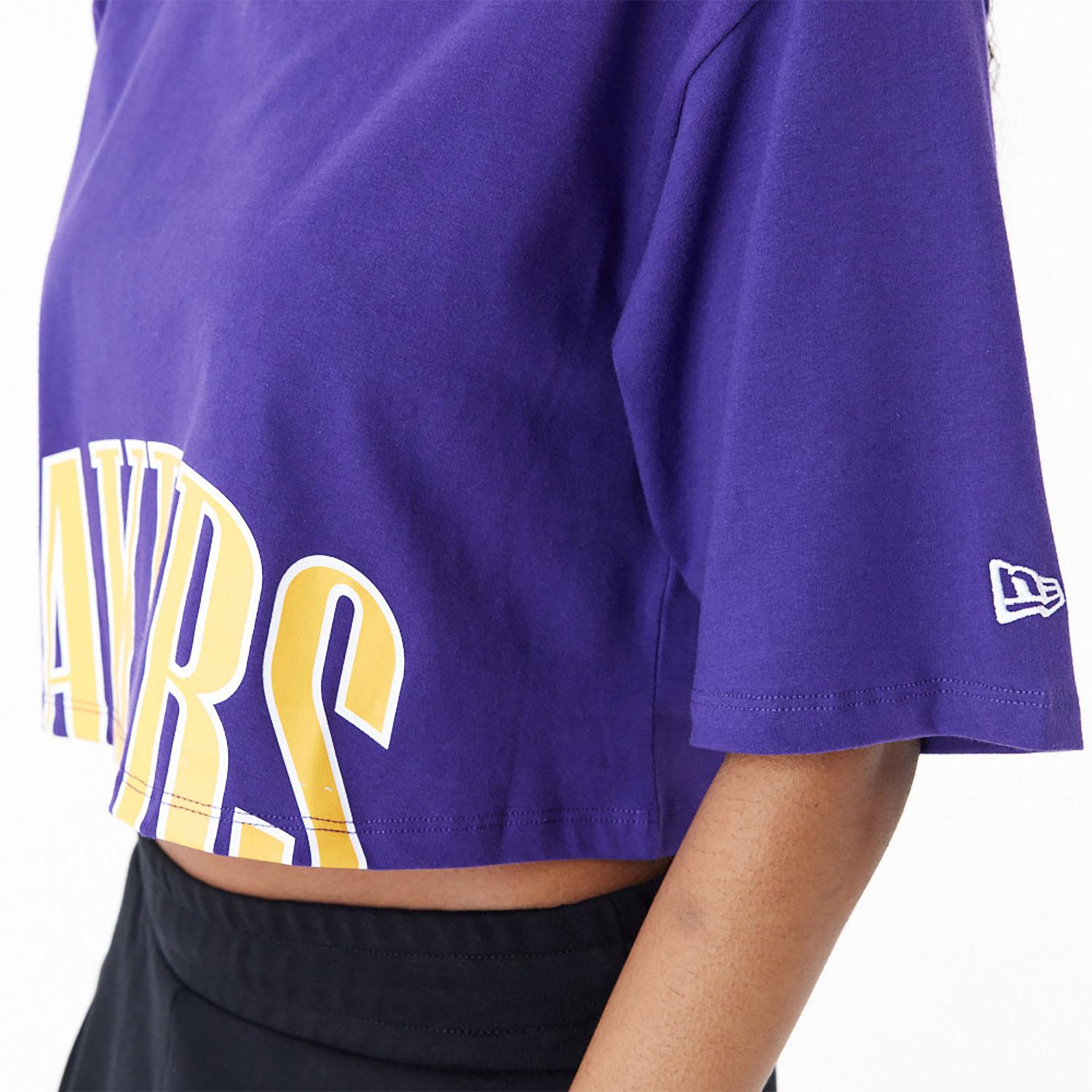 NEW LA Lakers Shirt Womens Medium Purple Halter Top Klutch Basketball NBA