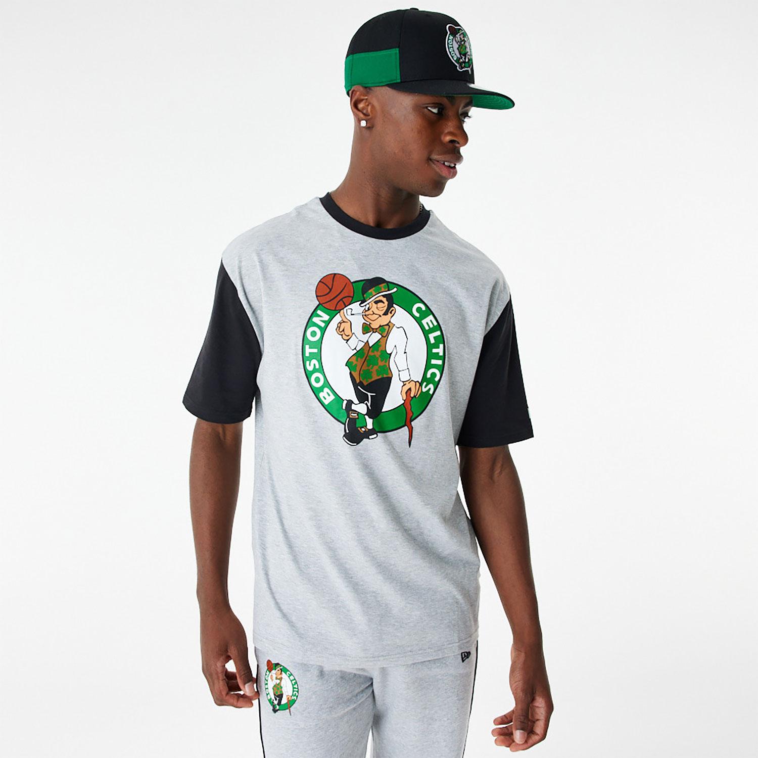 Official New Era NBA Cut And Sew Boston Celtics Oversized T-Shirt